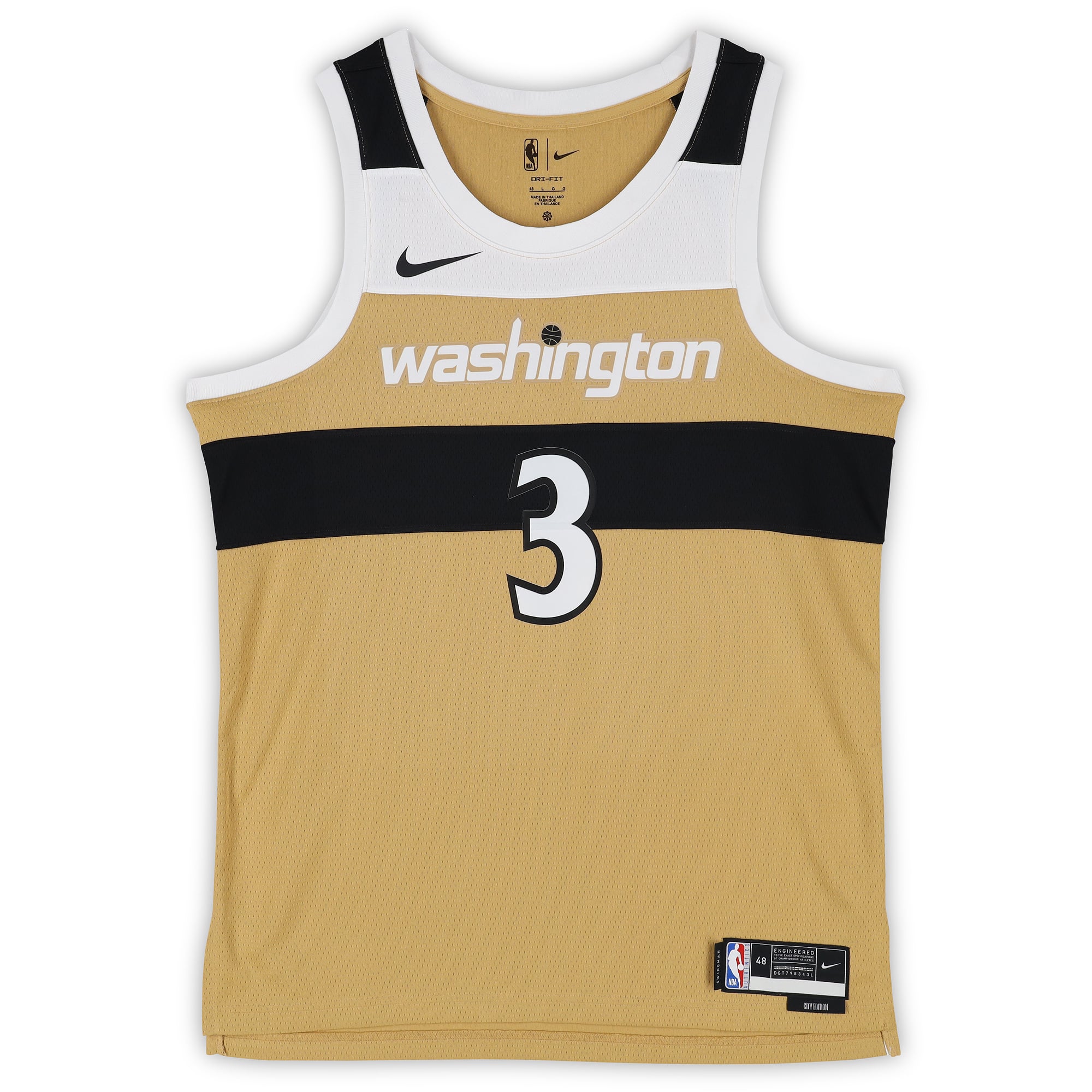 Maillot Swingman Nike City Edition or autographié par Trae Young des Washington Wizards (saison 2025-2026)