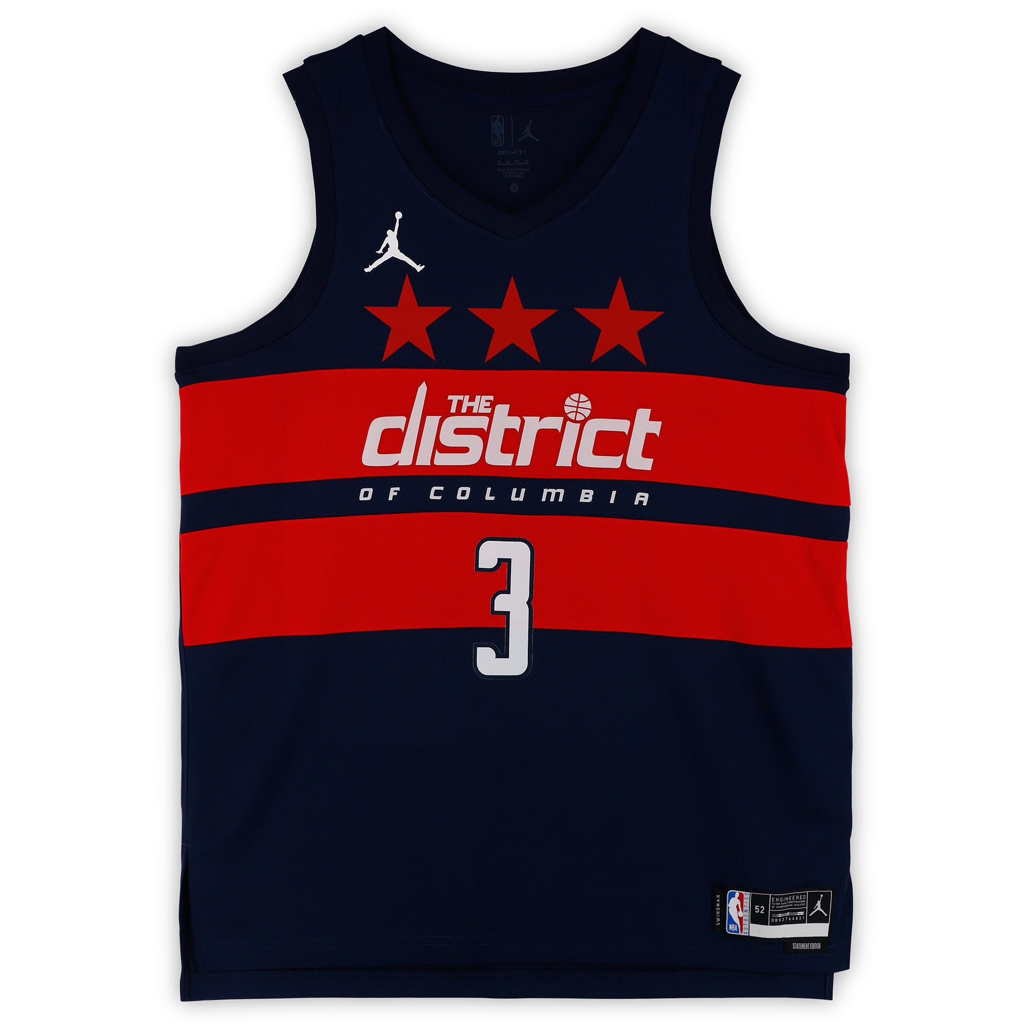 Maillot Swingman Nike Statement bleu marine 2025-26 autographié par Trae Young des Washington Wizards
