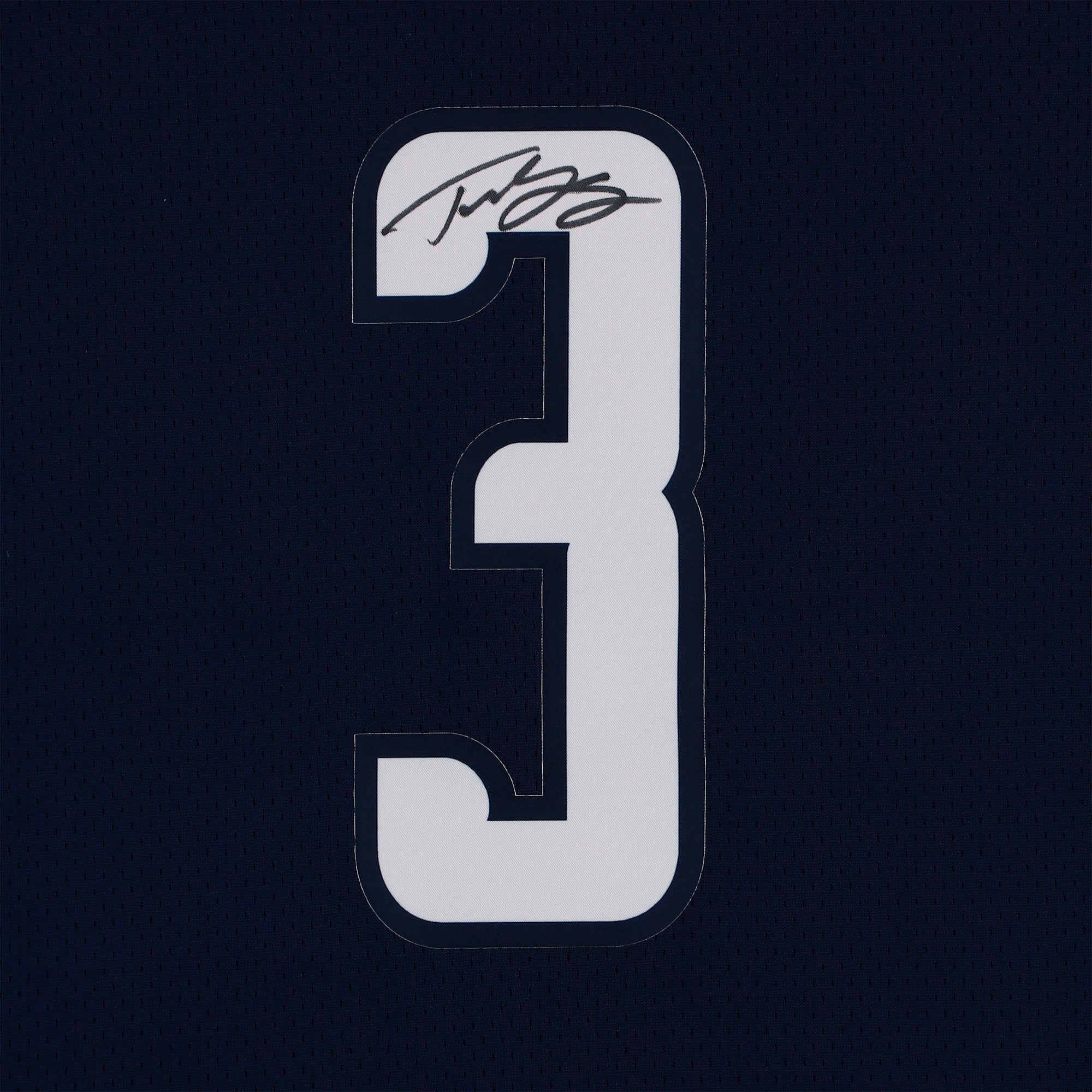Maillot Swingman Nike Statement bleu marine 2025-26 autographié par Trae Young des Washington Wizards
