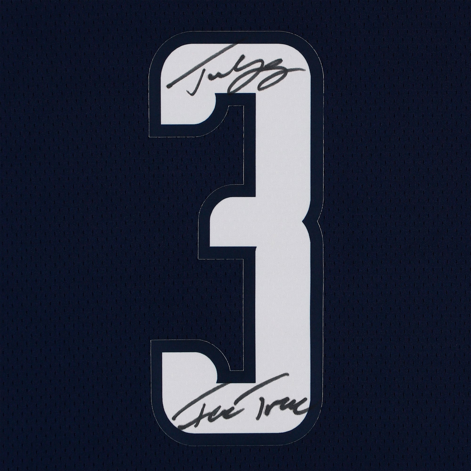 Maillot Nike Statement Swingman bleu marine 2025-26 autographié par Trae Young des Washington Wizards avec inscription « Ice Trae »