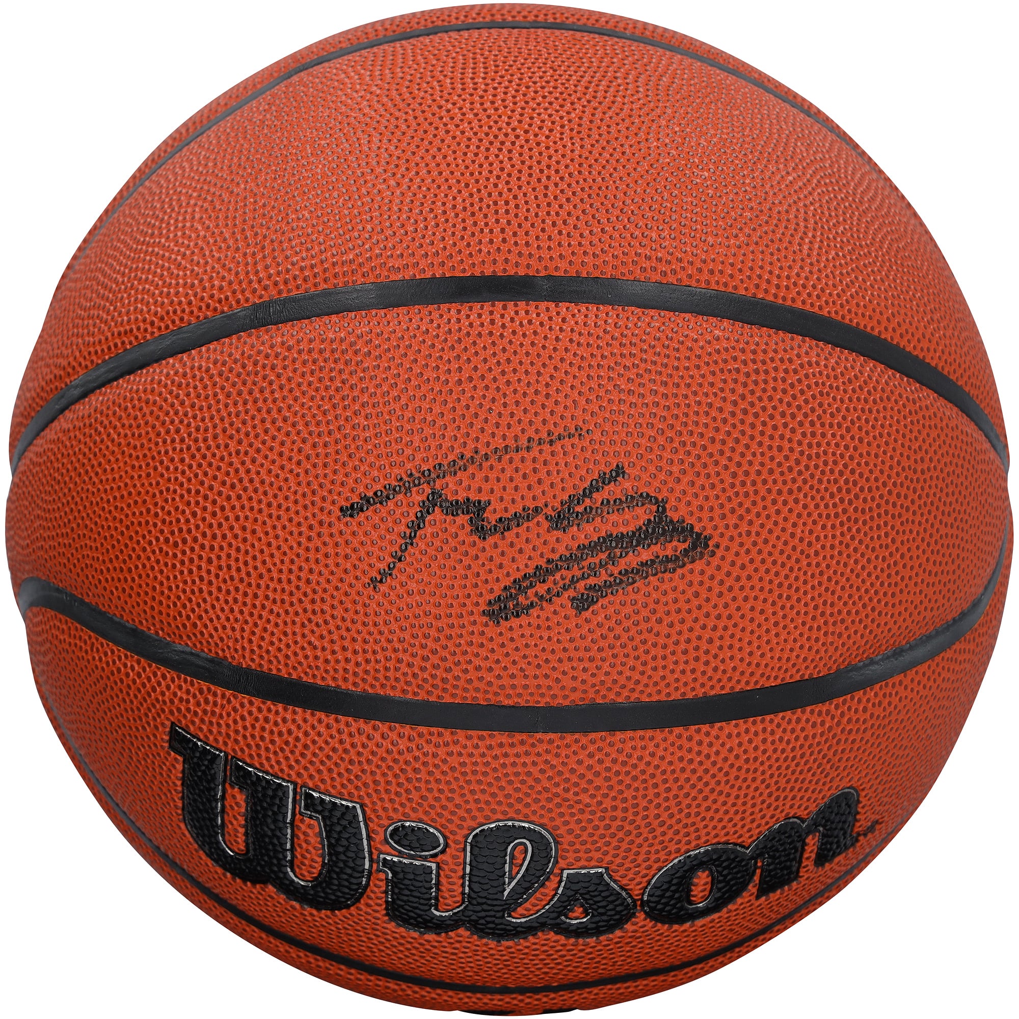 Ballon de basket-ball Wilson Authentic Series autographié par Trae Young des Washington Wizards (intérieur/extérieur) - Encre noire