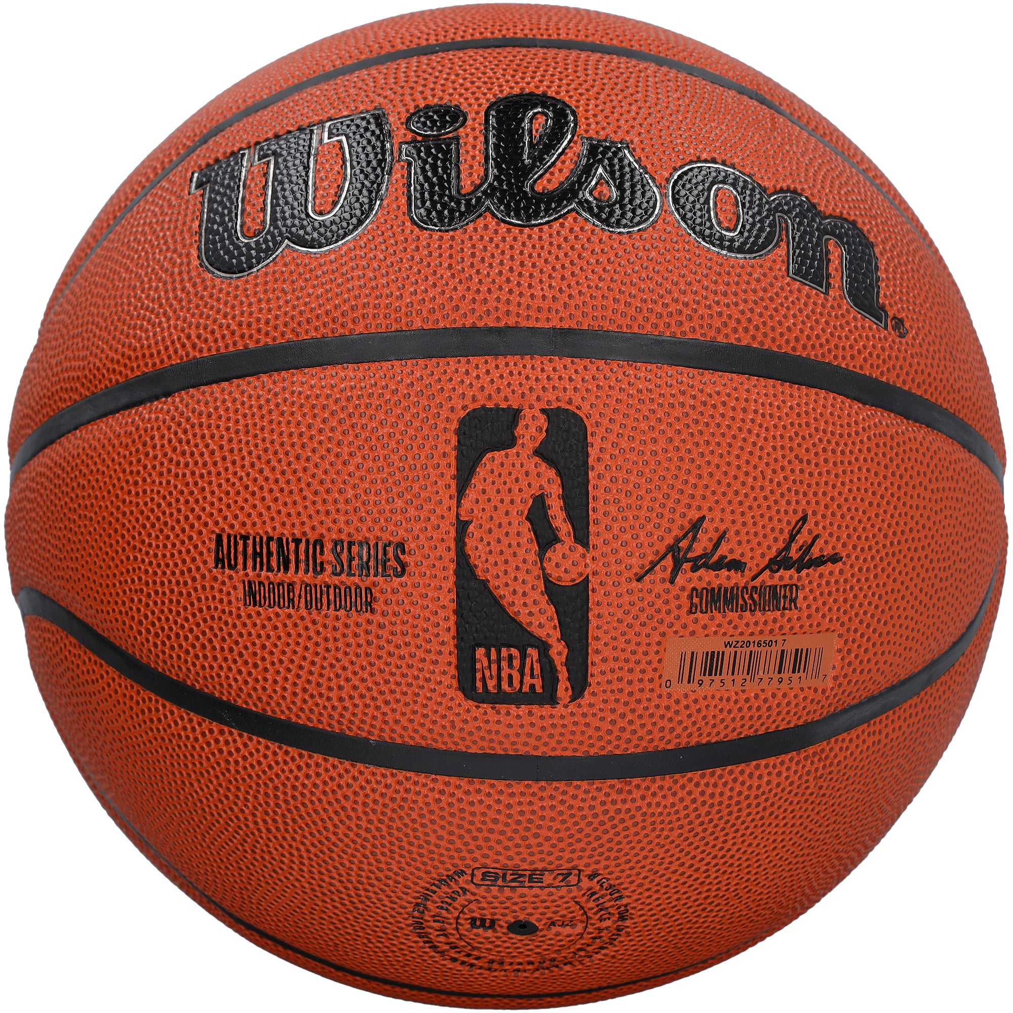 Ballon de basket-ball Wilson Authentic Series autographié par Trae Young des Washington Wizards (intérieur/extérieur) - Encre noire