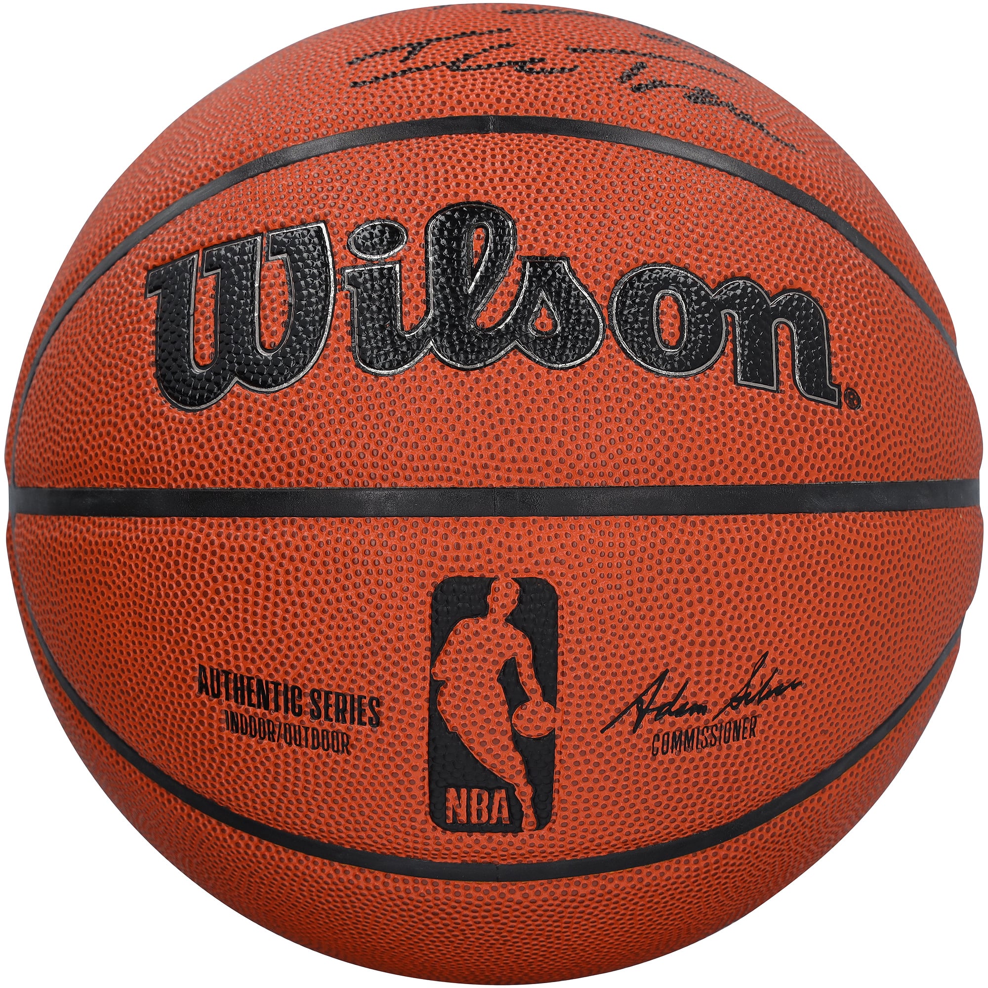 Ballon de basket-ball Wilson Authentic Series autographié par Trae Young des Washington Wizards, pour intérieur/extérieur, avec inscription « Ice Trae ».