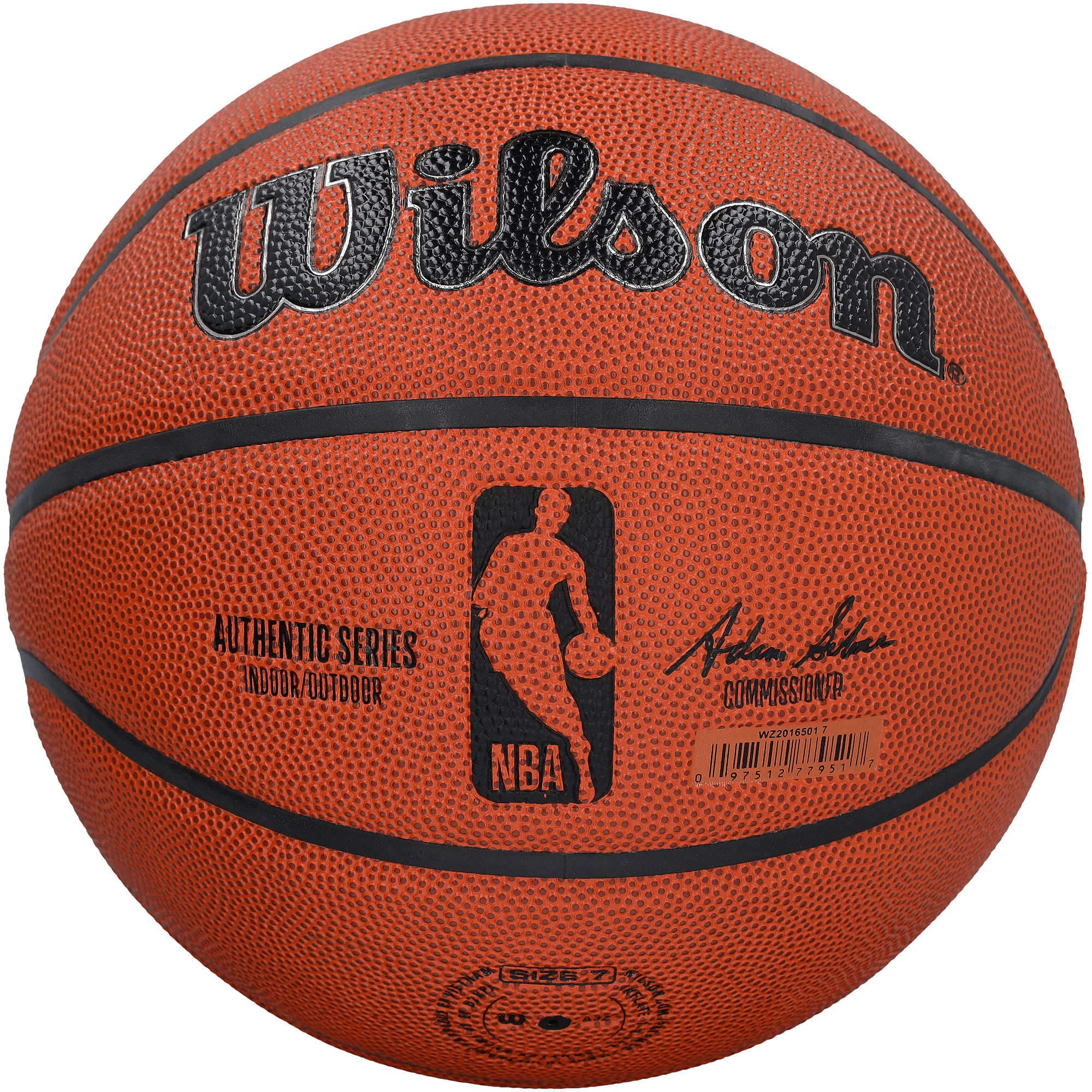 Ballon de basket-ball Wilson Authentic Series autographié par Trae Young des Washington Wizards, pour intérieur/extérieur, avec inscription « Ice Trae ».