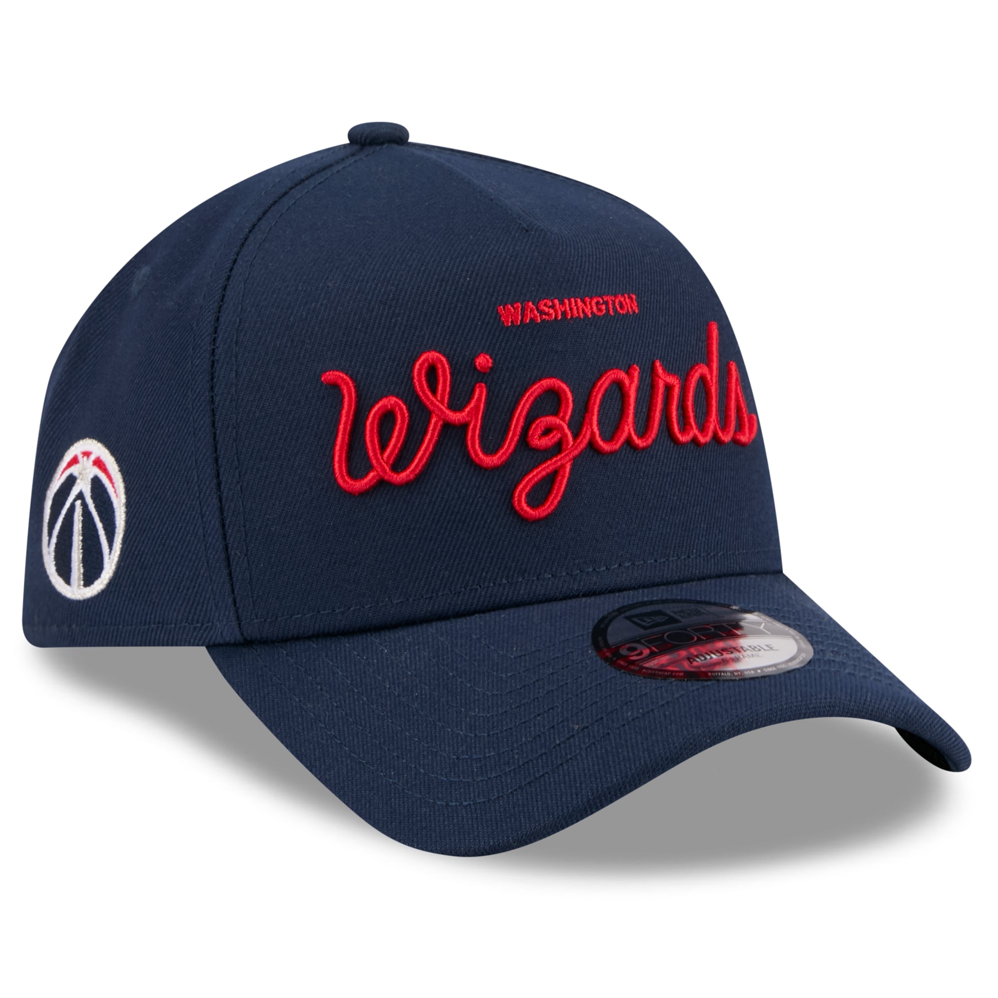 Unisex Washington Wizards New Era x Malbon Golf Navy 9FORTY A-Frame Adjustable Hat
