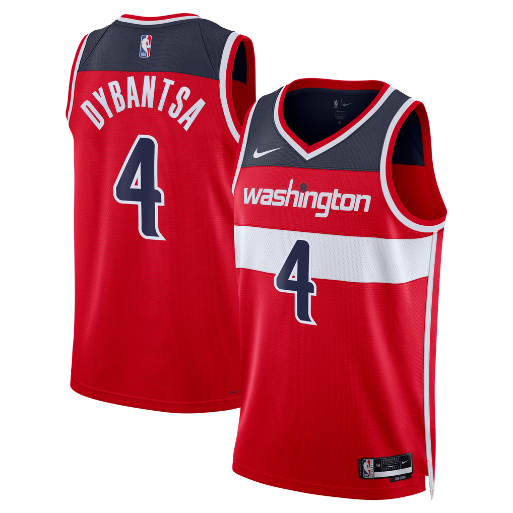 Unisex Nike AJ Dybantsa Red Washington Wizards 2026 NBA Draft Swingman ...