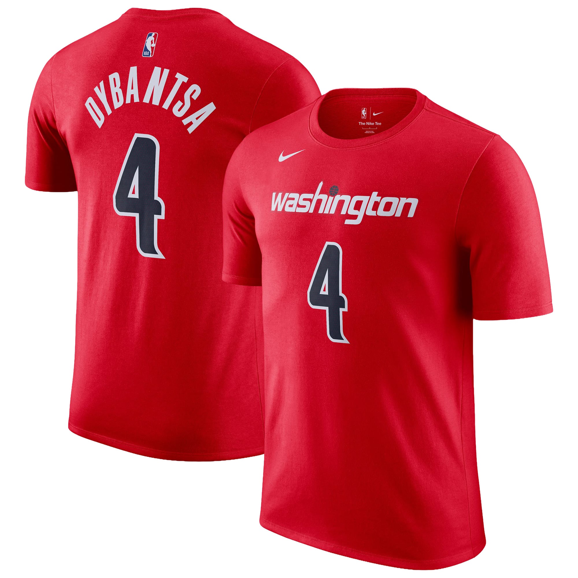 Unisex Nike AJ Dybantsa Red Washington Wizards Icon Edition Name & Number T-Shirt