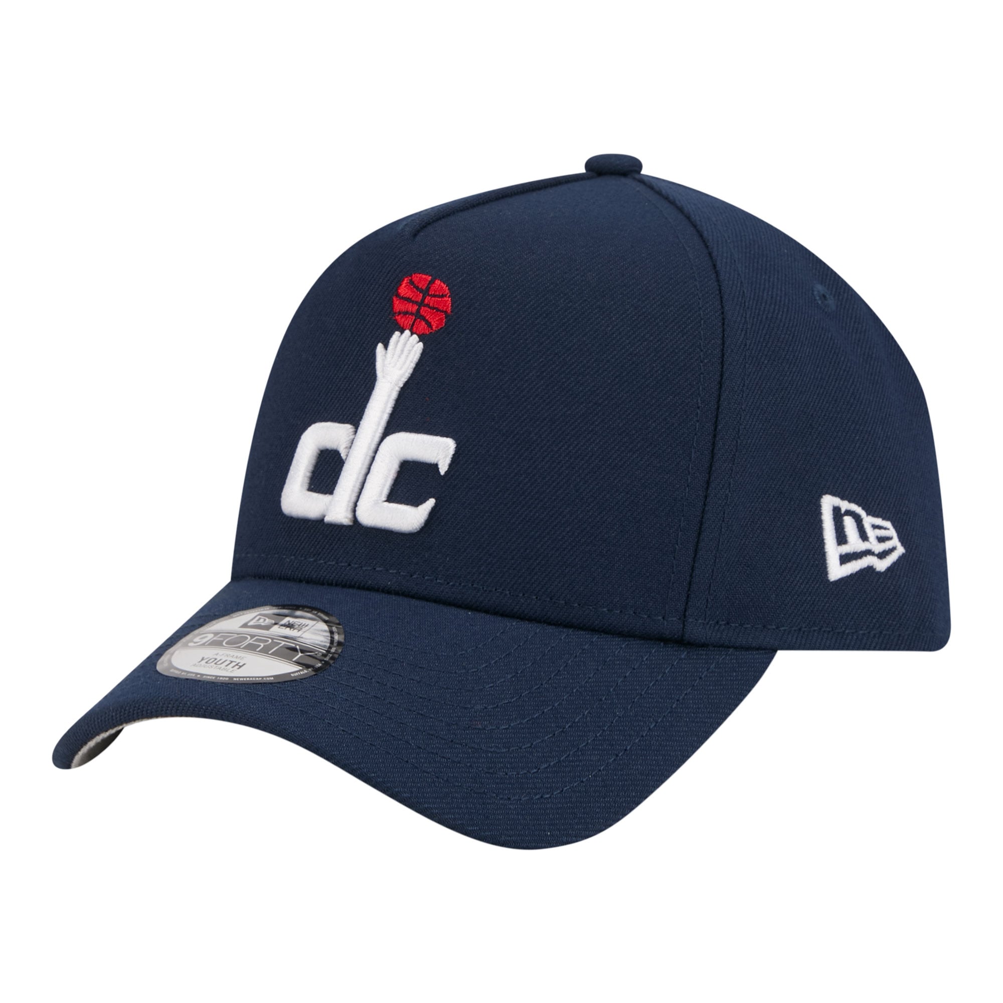 Youth Washington Wizards New Era Blue 9FORTY A-Frame Adjustable Hat