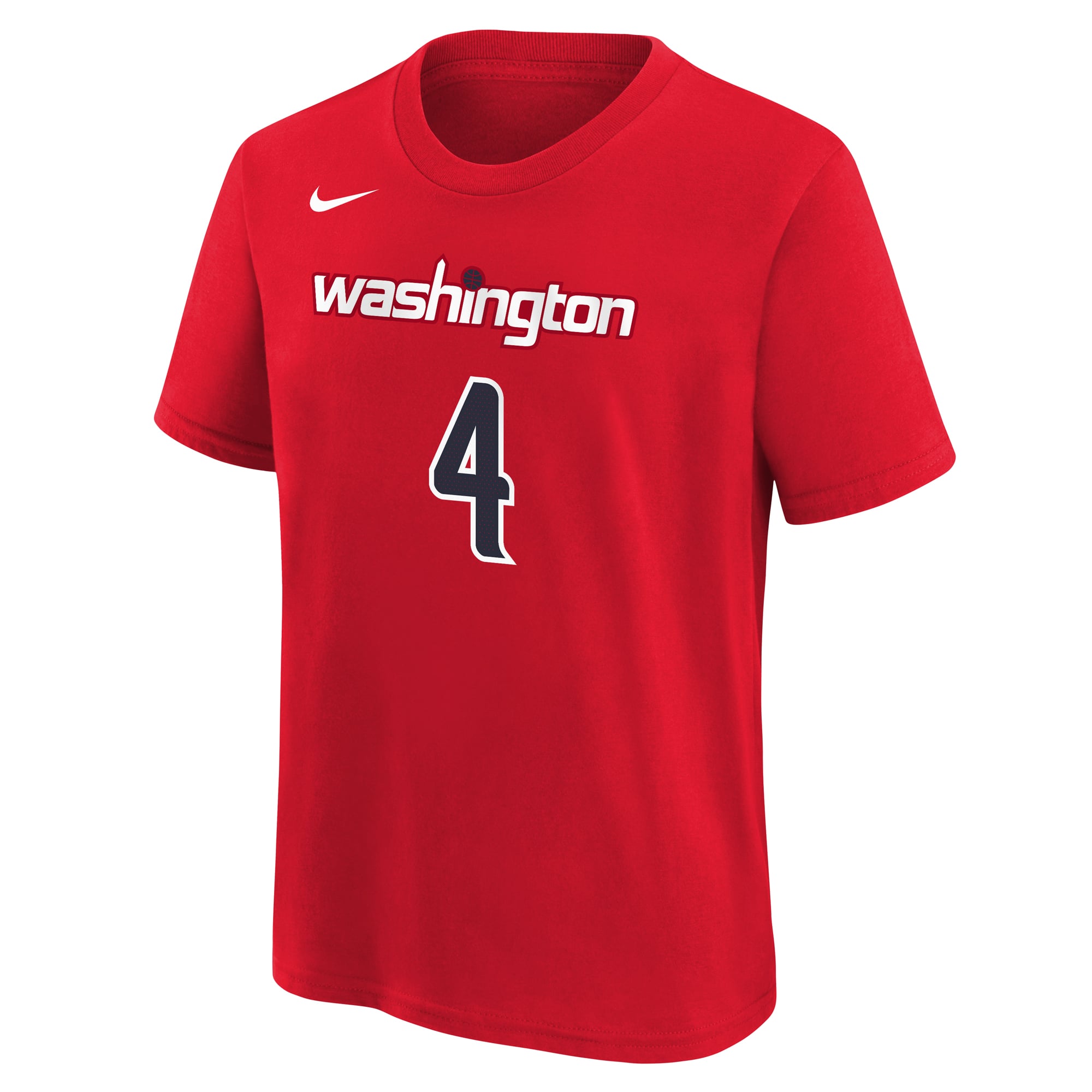 Youth Nike AJ Dybantsa Red Washington Wizards Icon Name & Number T-Shirt