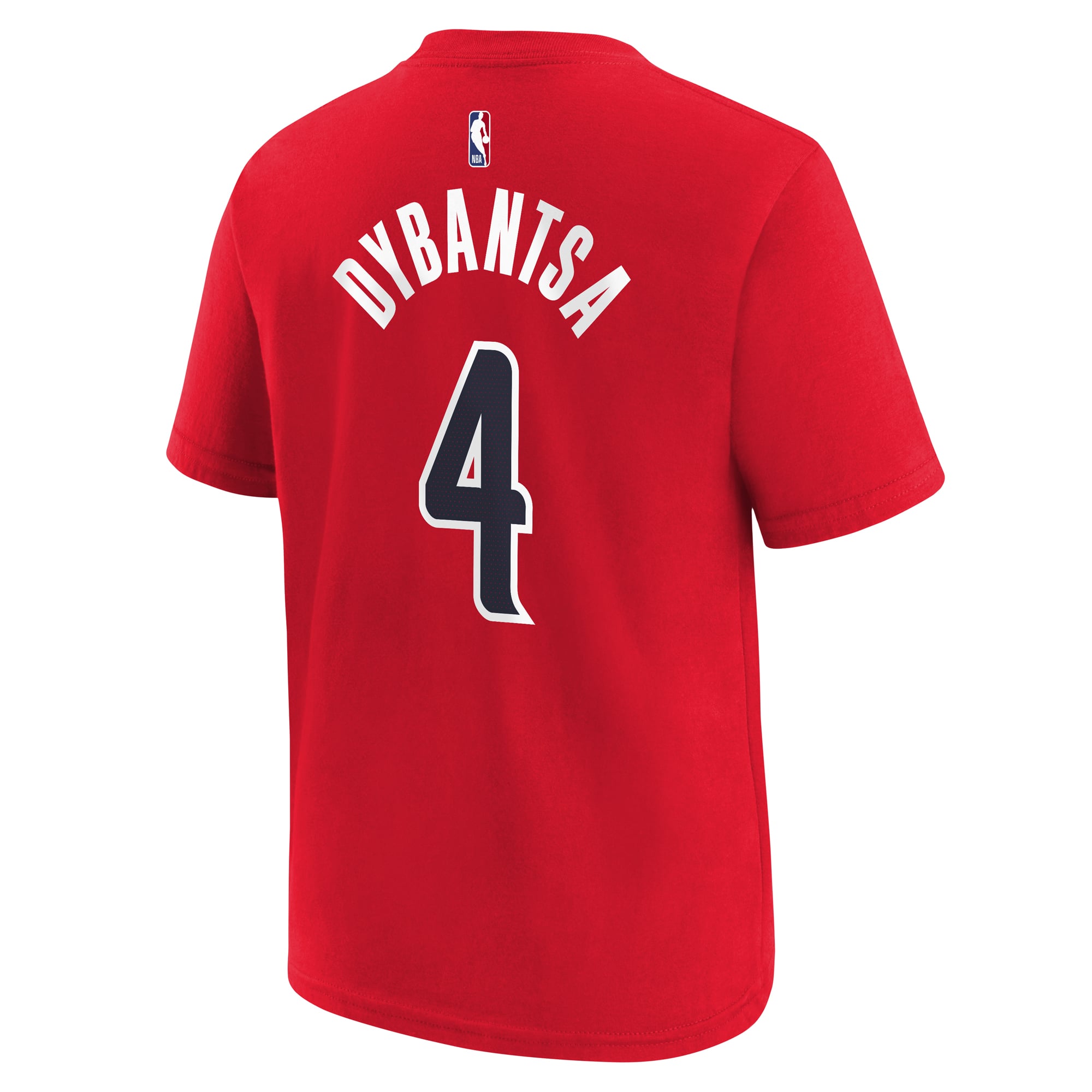 Youth Nike AJ Dybantsa Red Washington Wizards Icon Name & Number T-Shirt
