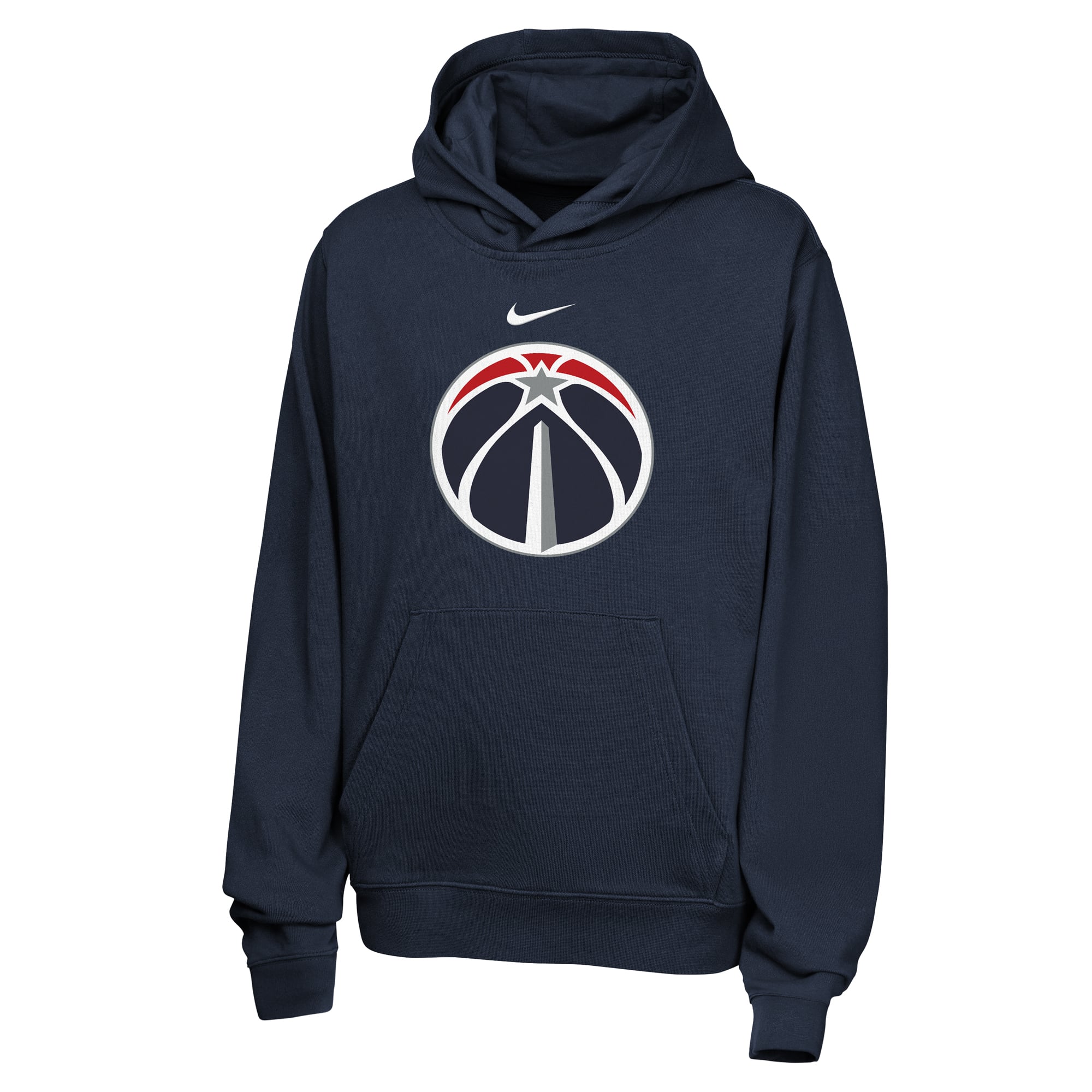 Sweat à capuche Nike bleu marine Washington Wizards Essential Logo Club pour enfant