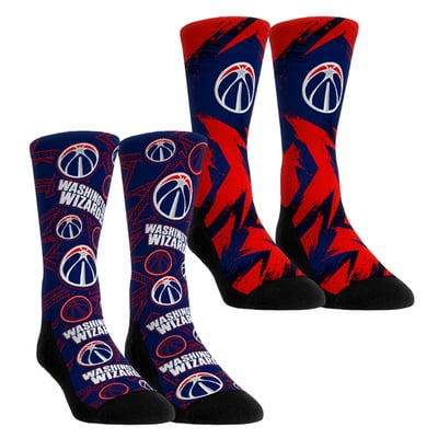  Washington Wizards Rock Em Youth Game Day 2-Pack Crew Socks - Blue