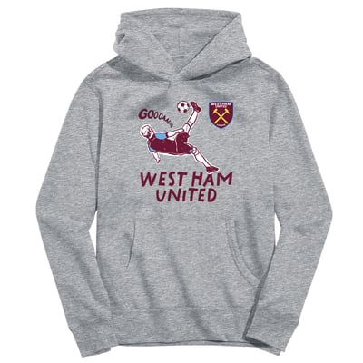 West Ham United Vive La Fete Toddler Chilena Style Hoodie - Gray