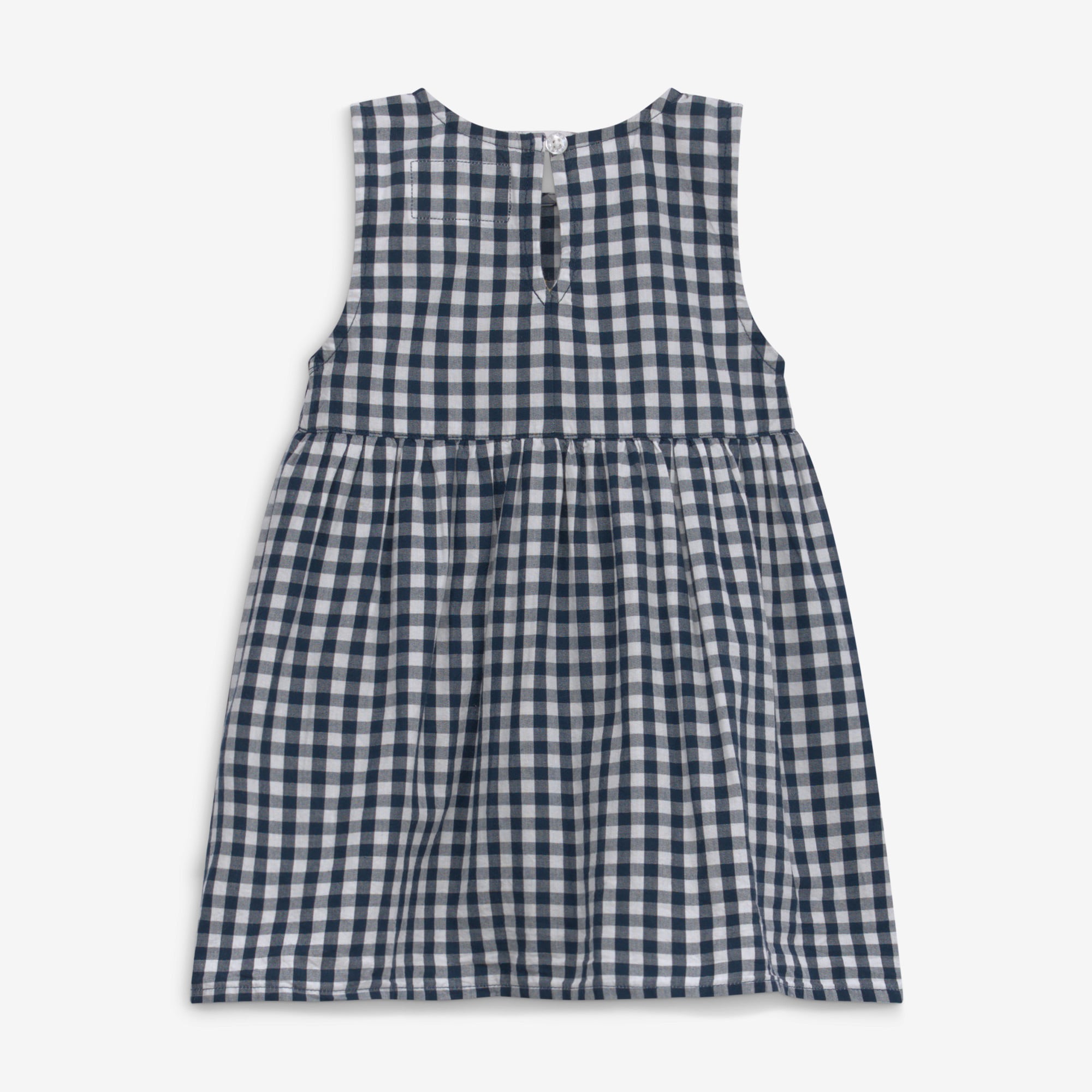 Girls Infant Garb Navy West Virginia Mountaineers Loren Gingham Dress