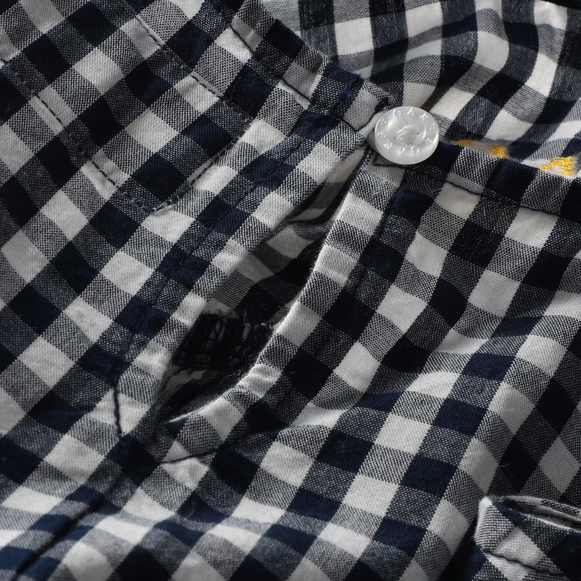 Girls Infant Garb Navy West Virginia Mountaineers Loren Gingham Dress