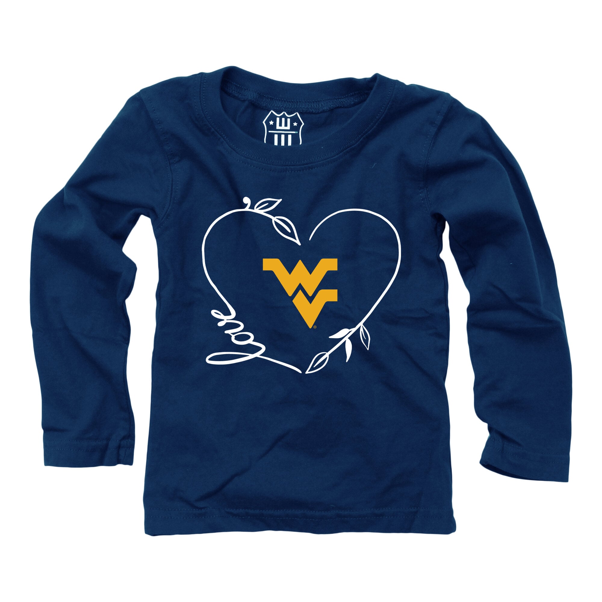 Ensemble haut à manches longues et pantalon Wes & Willy bleu marine West Virginia Mountaineers pour bébé fille