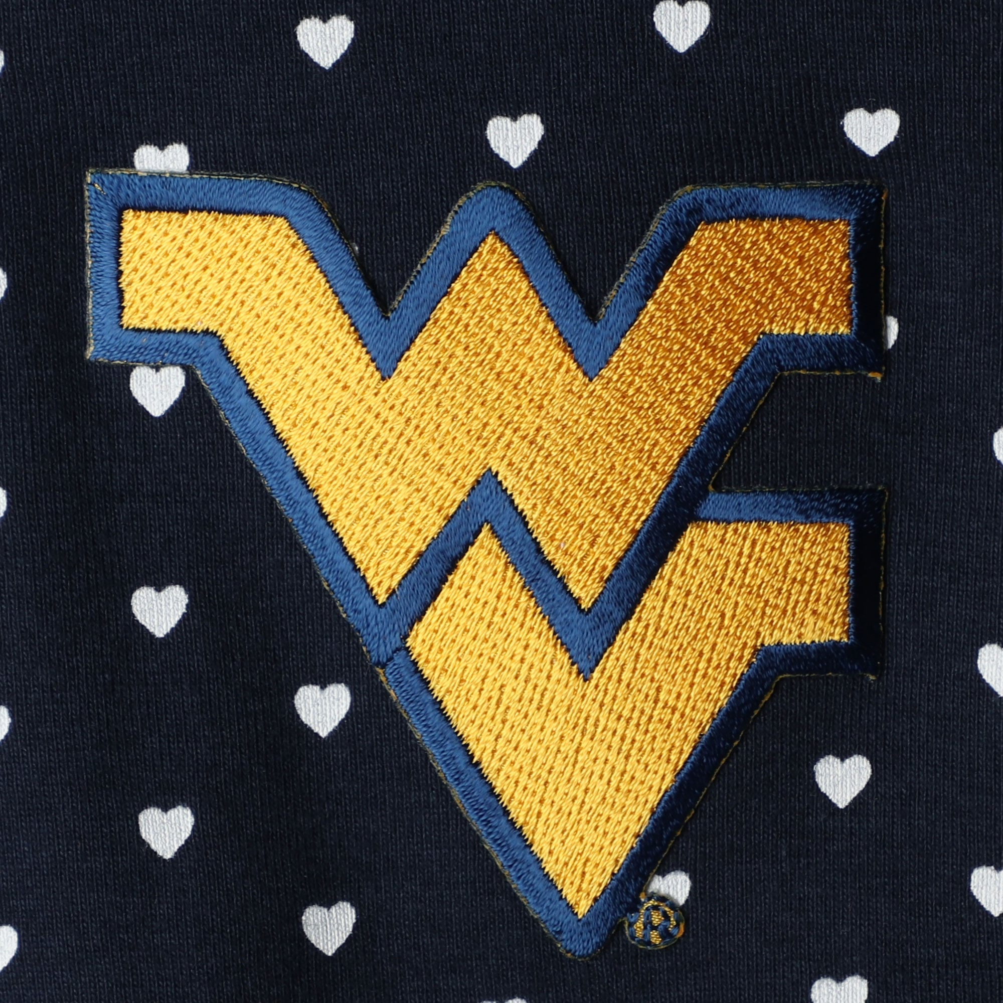 Ensemble body et bandeau West Virginia Mountaineers bleu marine pour nouveau-né bébé fille