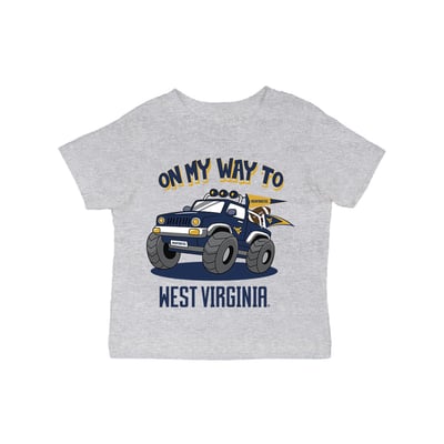 West Virginia Mountaineers Vive La Fete Infant On My Way T-Shirt - Gray