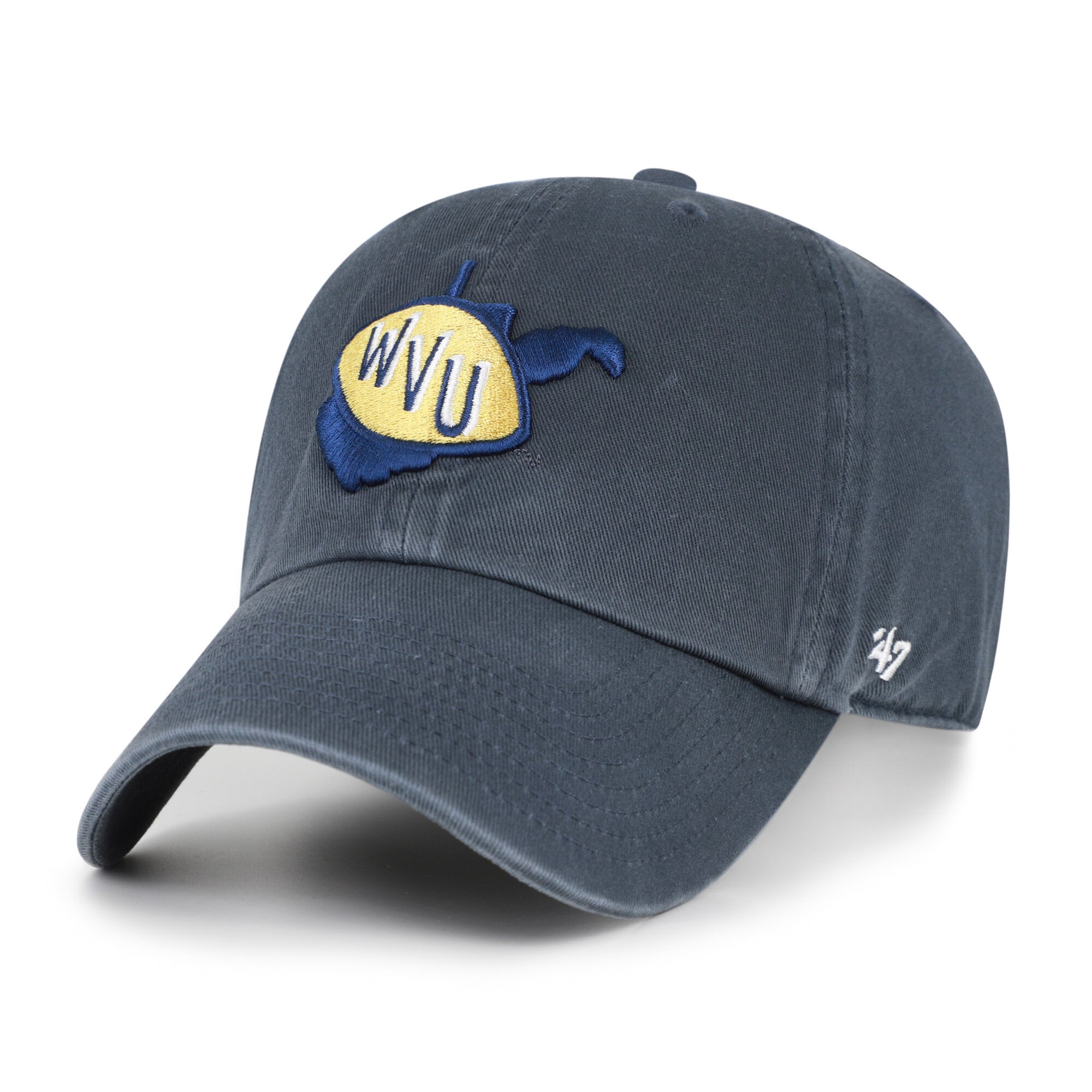 Casquette ajustable « 47 Navy West Virginia Mountaineers Vault Clean Up » pour homme