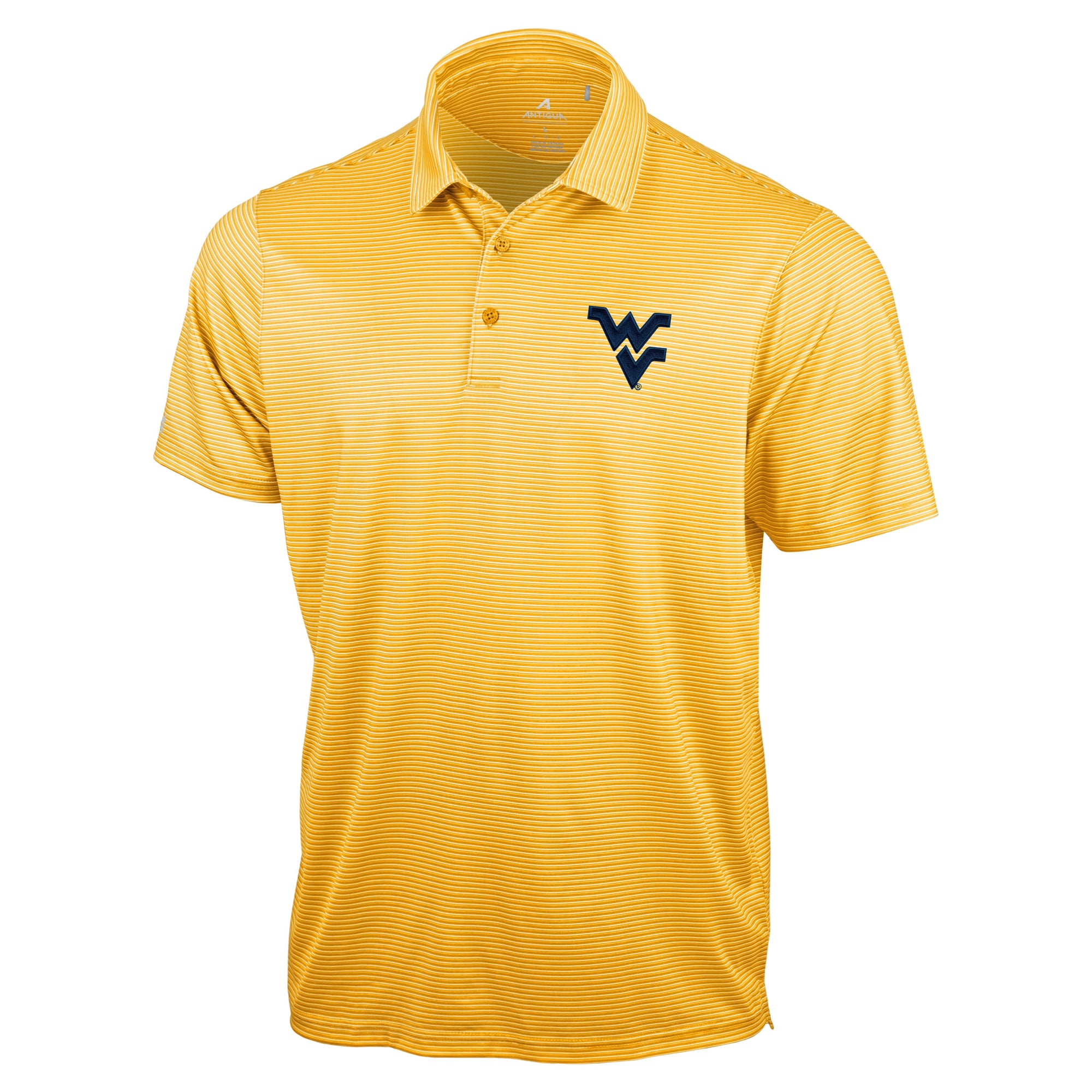 Polo Antigua Gold West Virginia Mountaineers Lineage pour homme