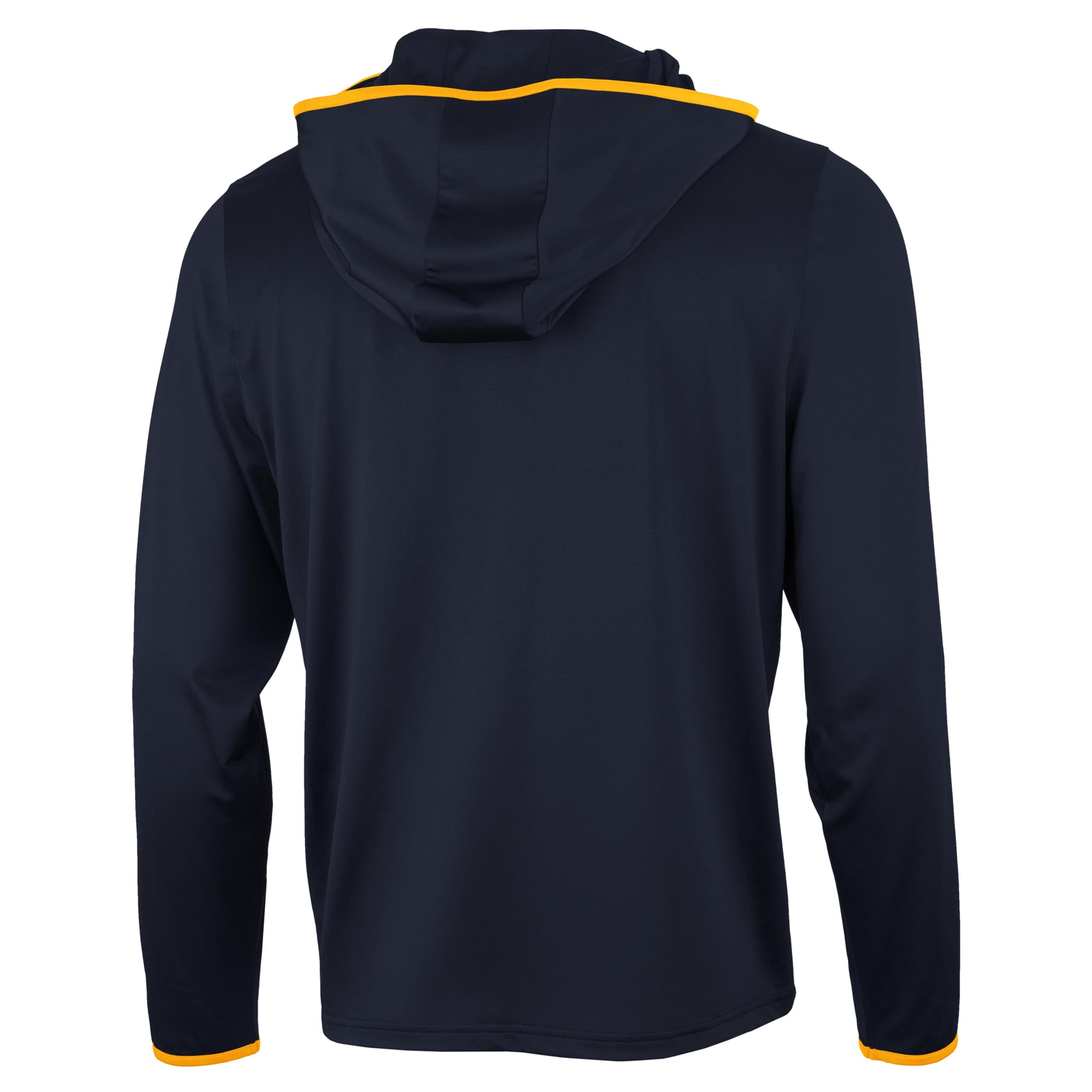 T-shirt à capuche manches longues Antigua Navy West Virginia Mountaineers pour homme, couleur Brink Pop
