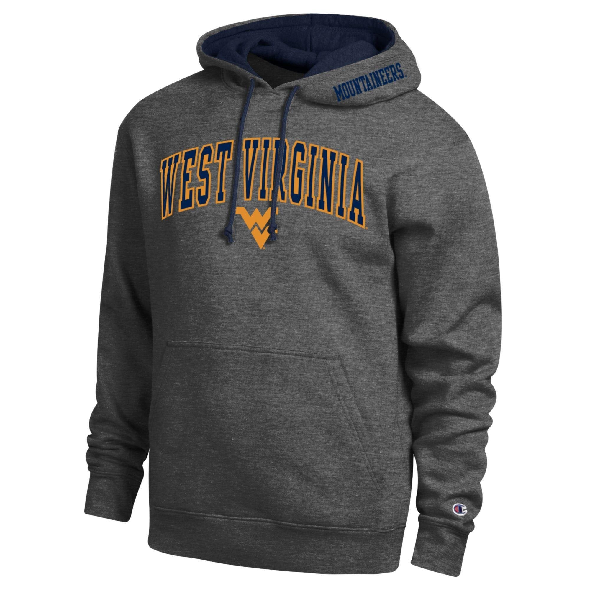 Sweat à capuche en sergé Arch Tackle Champion Gold pour homme, West Virginia Mountaineers