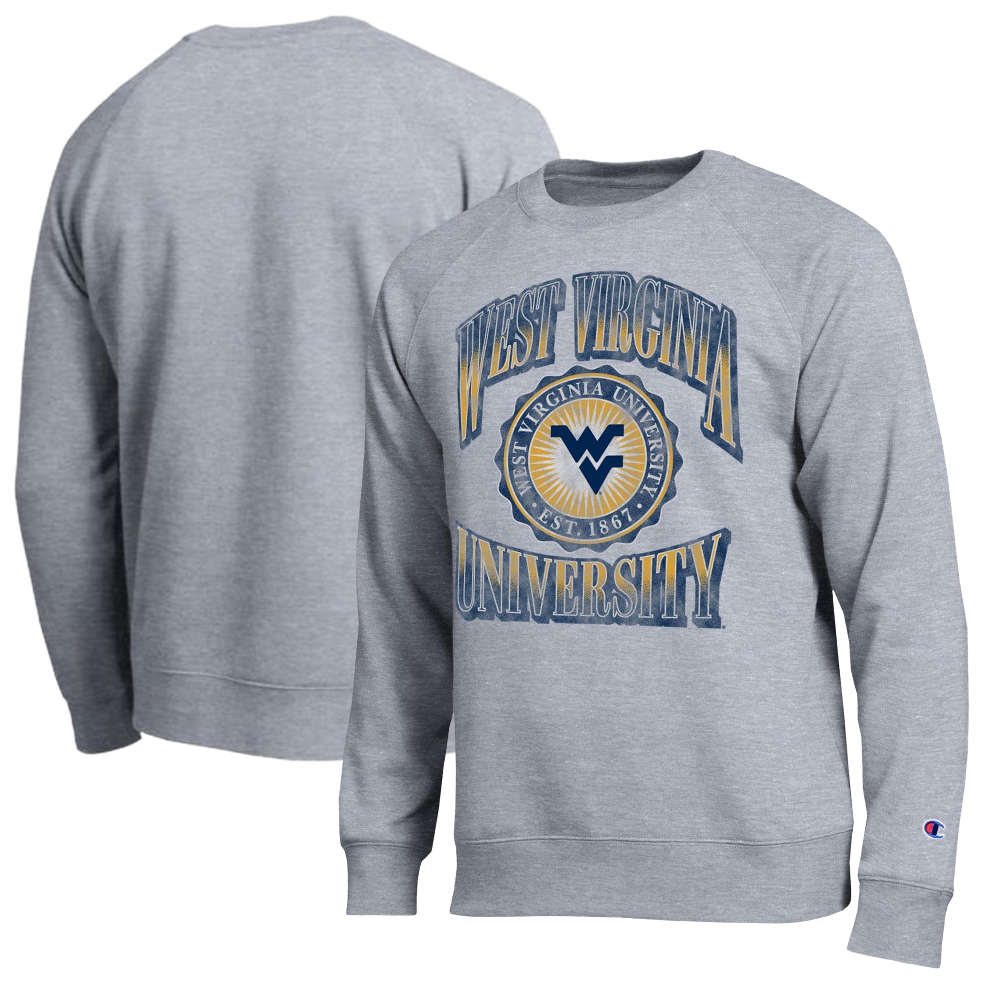 Men's Champion Heather Gray West Virginia Mountaineers All-Star Sweatshirt