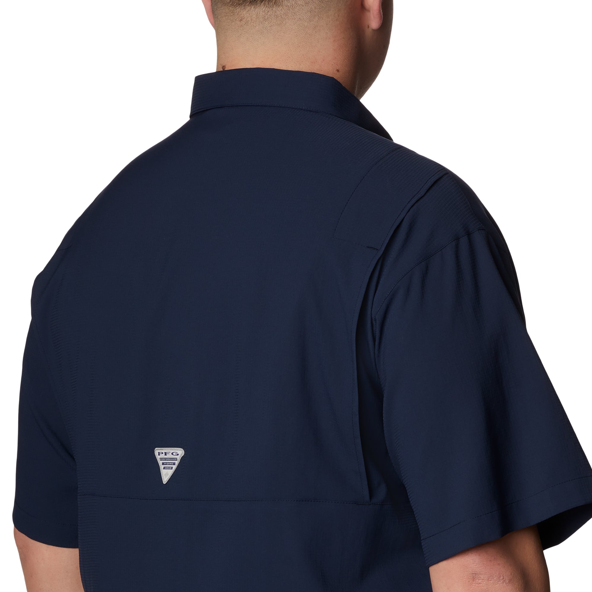 Chemise à boutons Columbia Navy West Virginia Mountaineers PFG Tamiami Omni-Shade pour homme