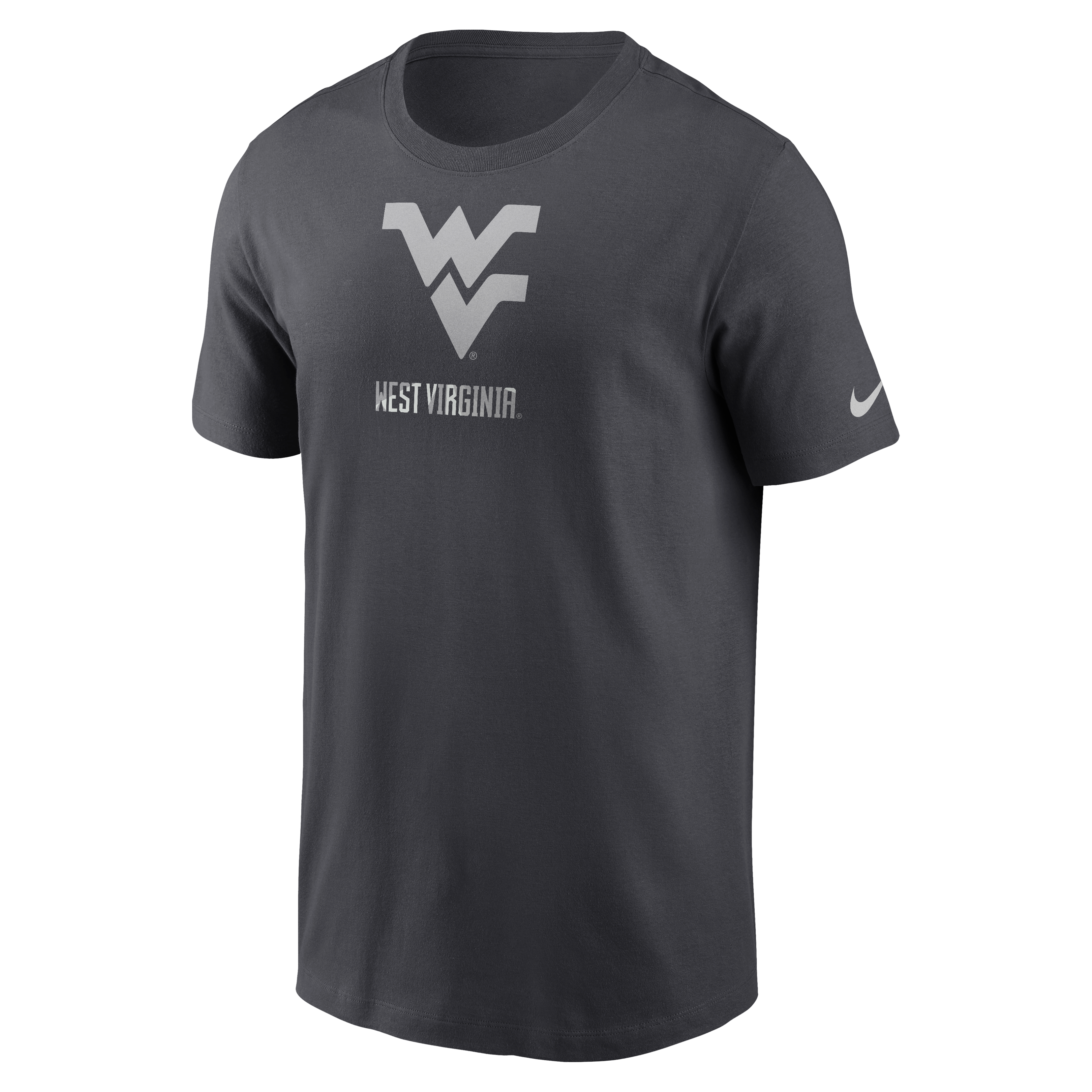 T-shirt Nike anthracite pour homme, modèle West Virginia Mountaineers Pack