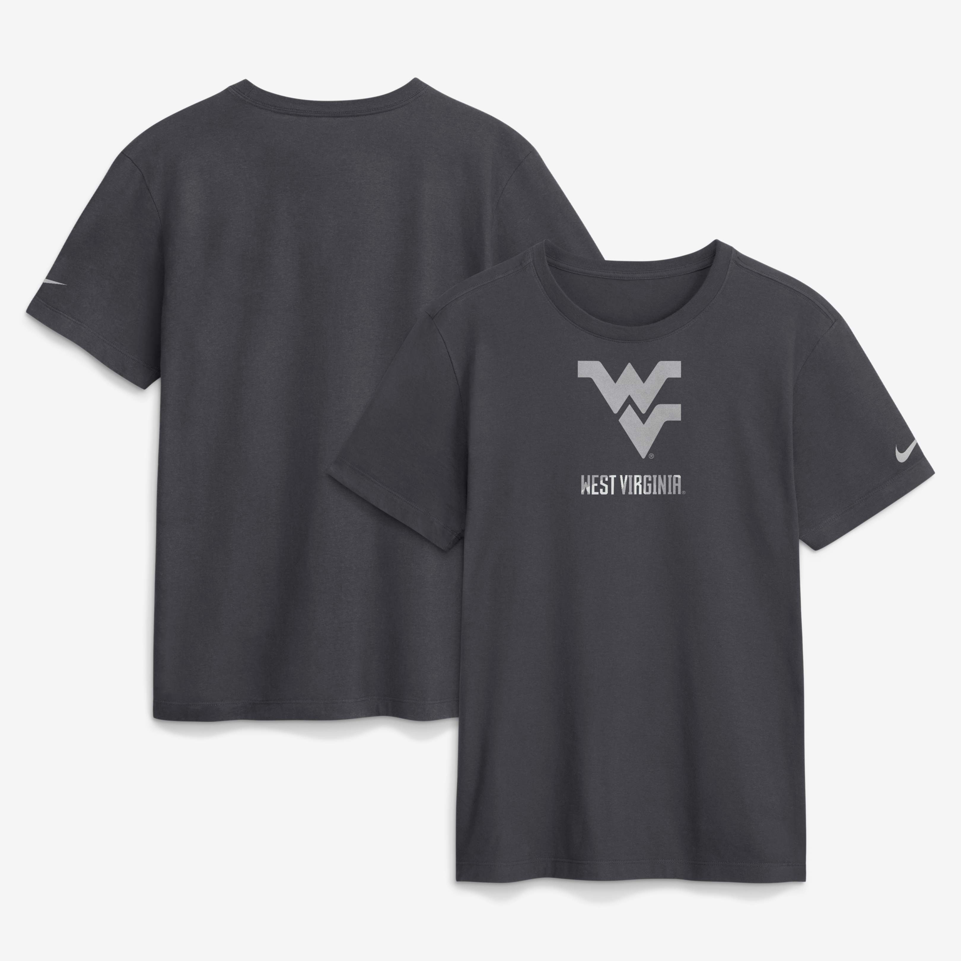 T-shirt Nike anthracite pour homme, modèle West Virginia Mountaineers Pack