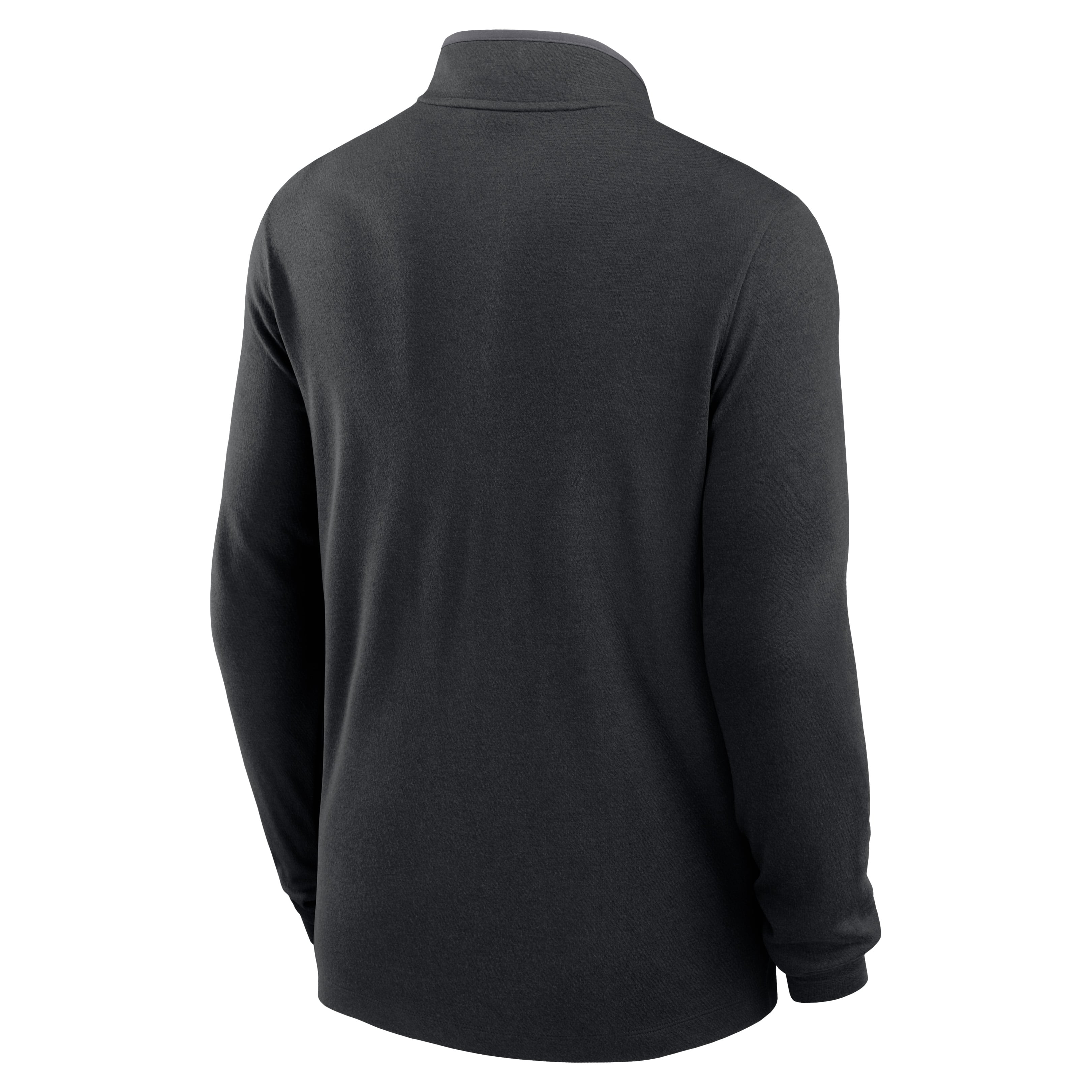 Pull-over Nike West Virginia Mountaineers noir pour homme, modèle « Built on Bravery Victory Dri-FIT », demi-zip