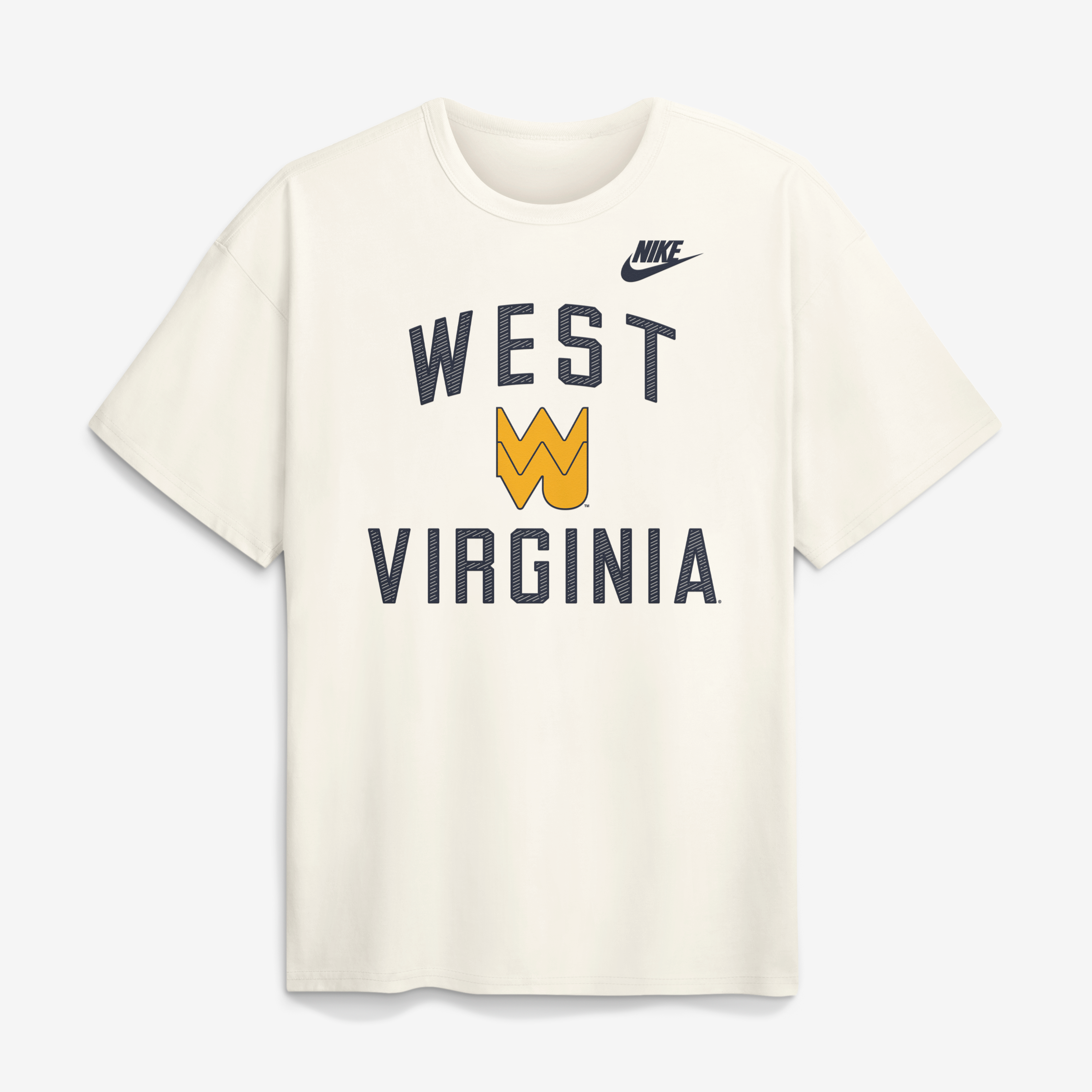 T-shirt Nike crème West Virginia Mountaineers Legacy Max90 pour homme