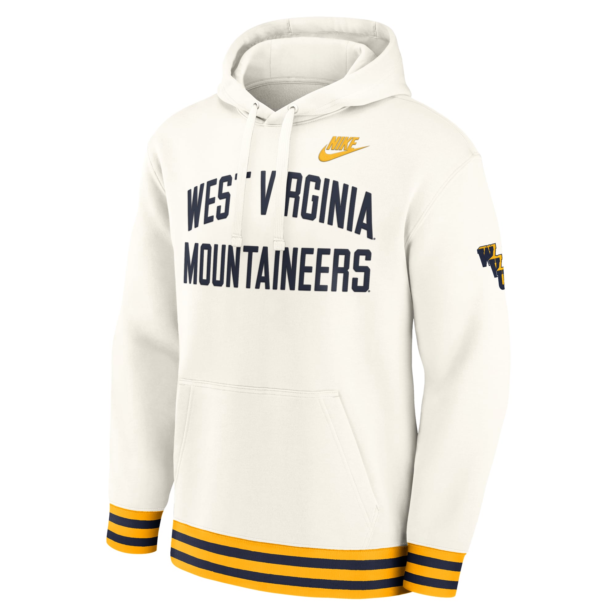 Men's Nike Cream West Virginia Mountaineers Legacy Retro Pullover Hoodie