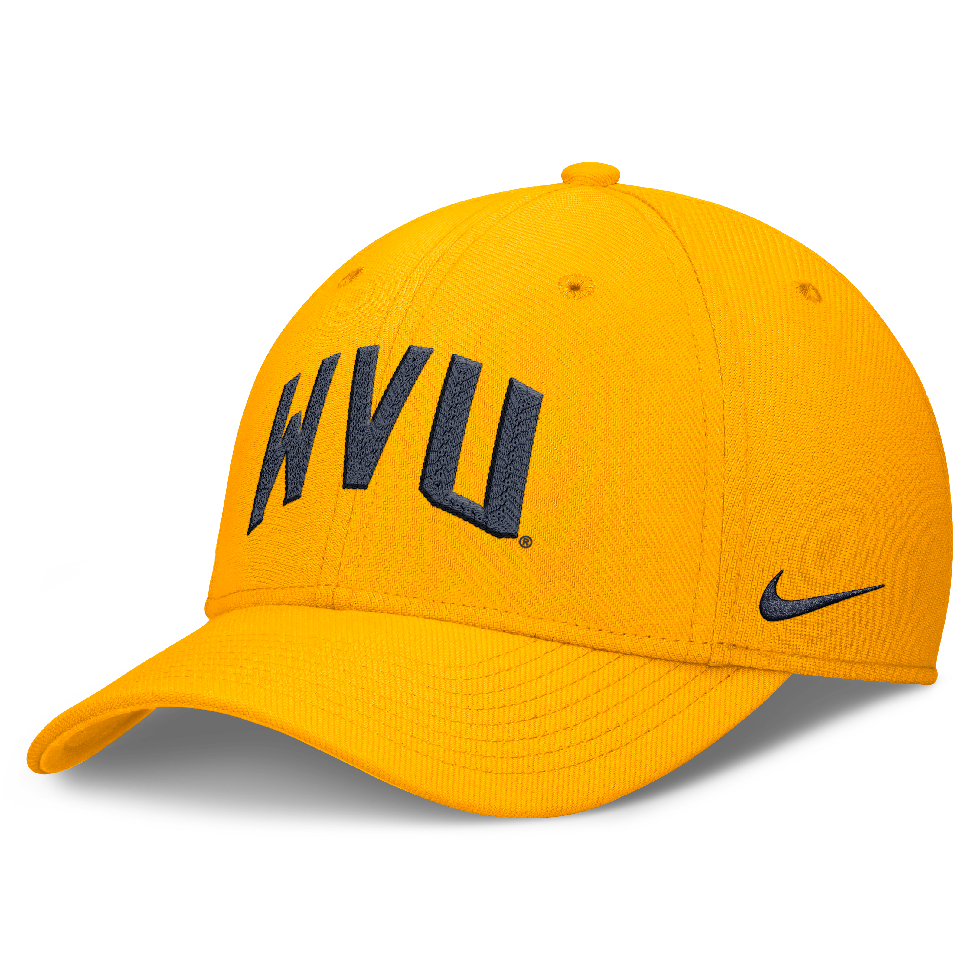 Casquette Nike Gold West Virginia Mountaineers Letter Rise SwooshFlex Dri-FIT pour homme