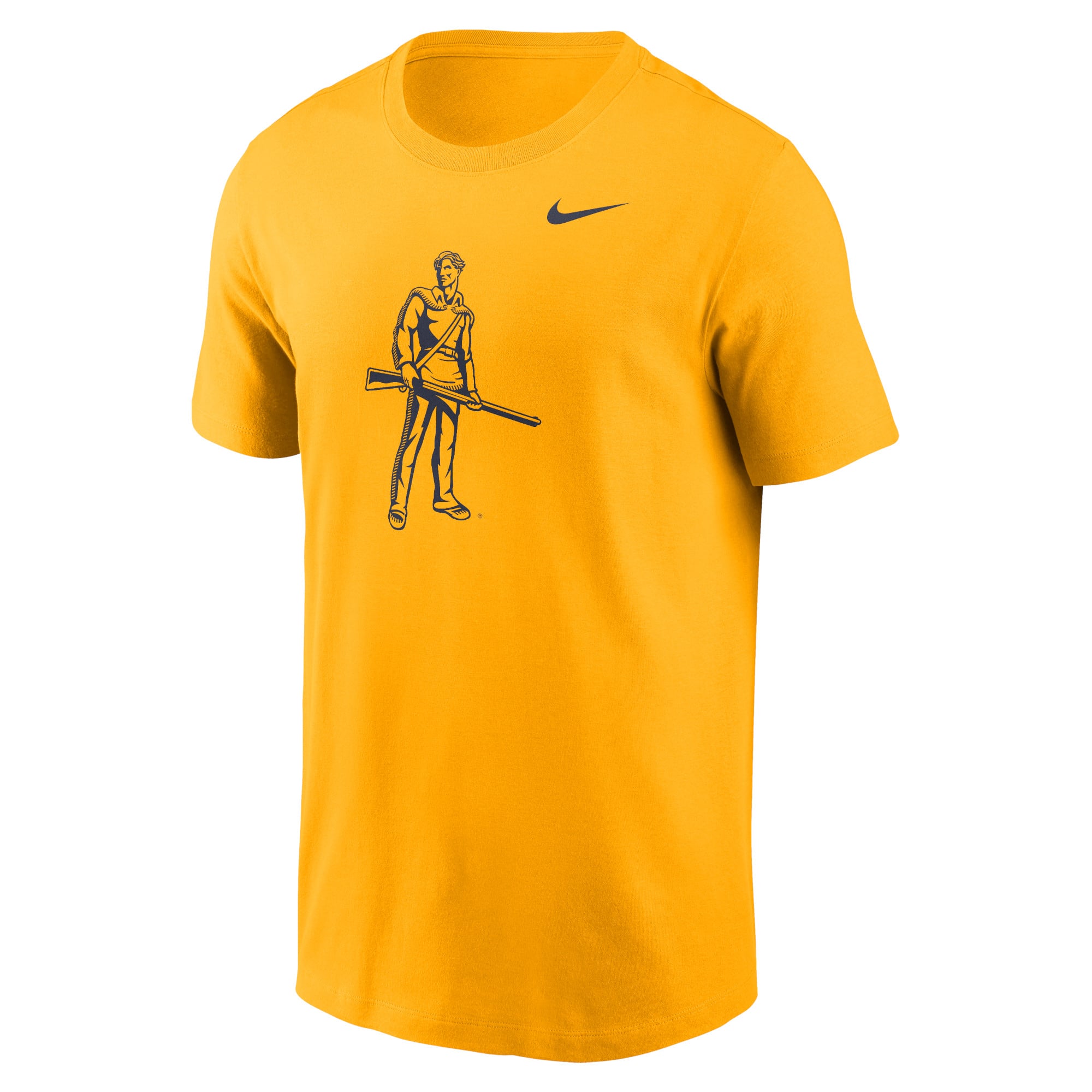 T-shirt Nike doré avec logo alternatif pour hommes, West Virginia Mountaineers Primetime