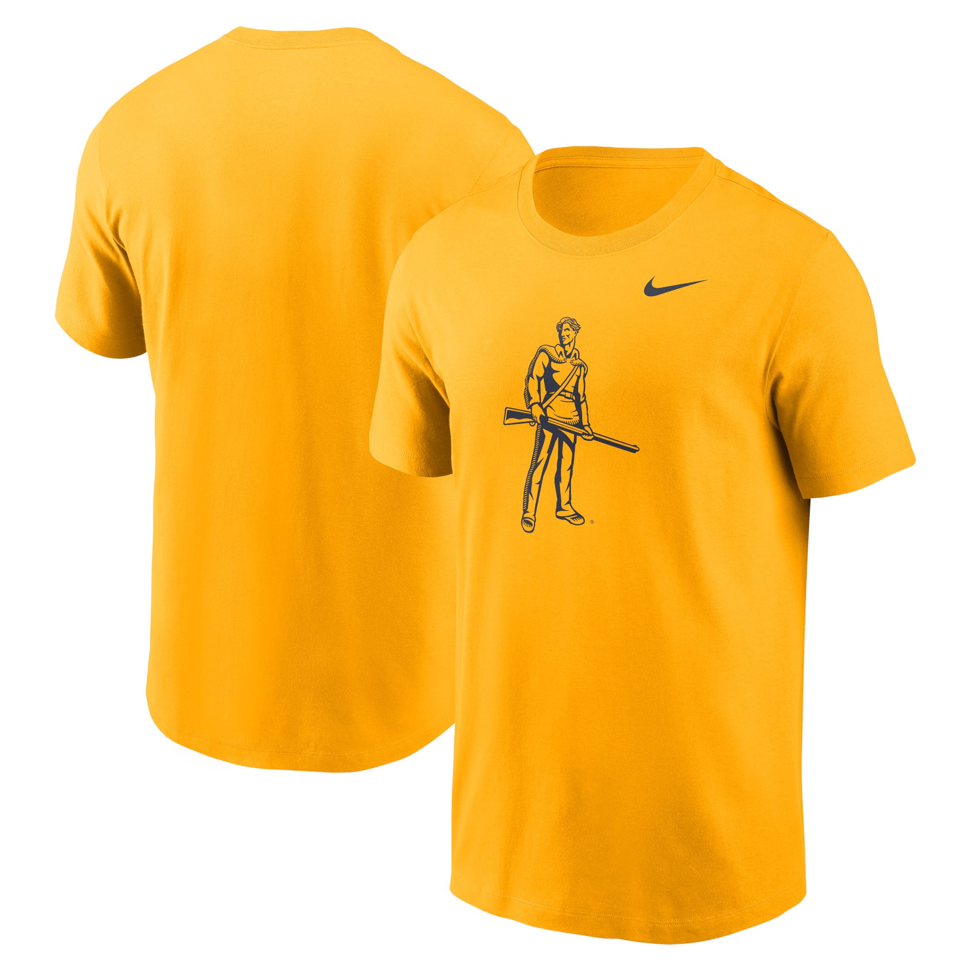 T-shirt Nike doré avec logo alternatif pour hommes, West Virginia Mountaineers Primetime