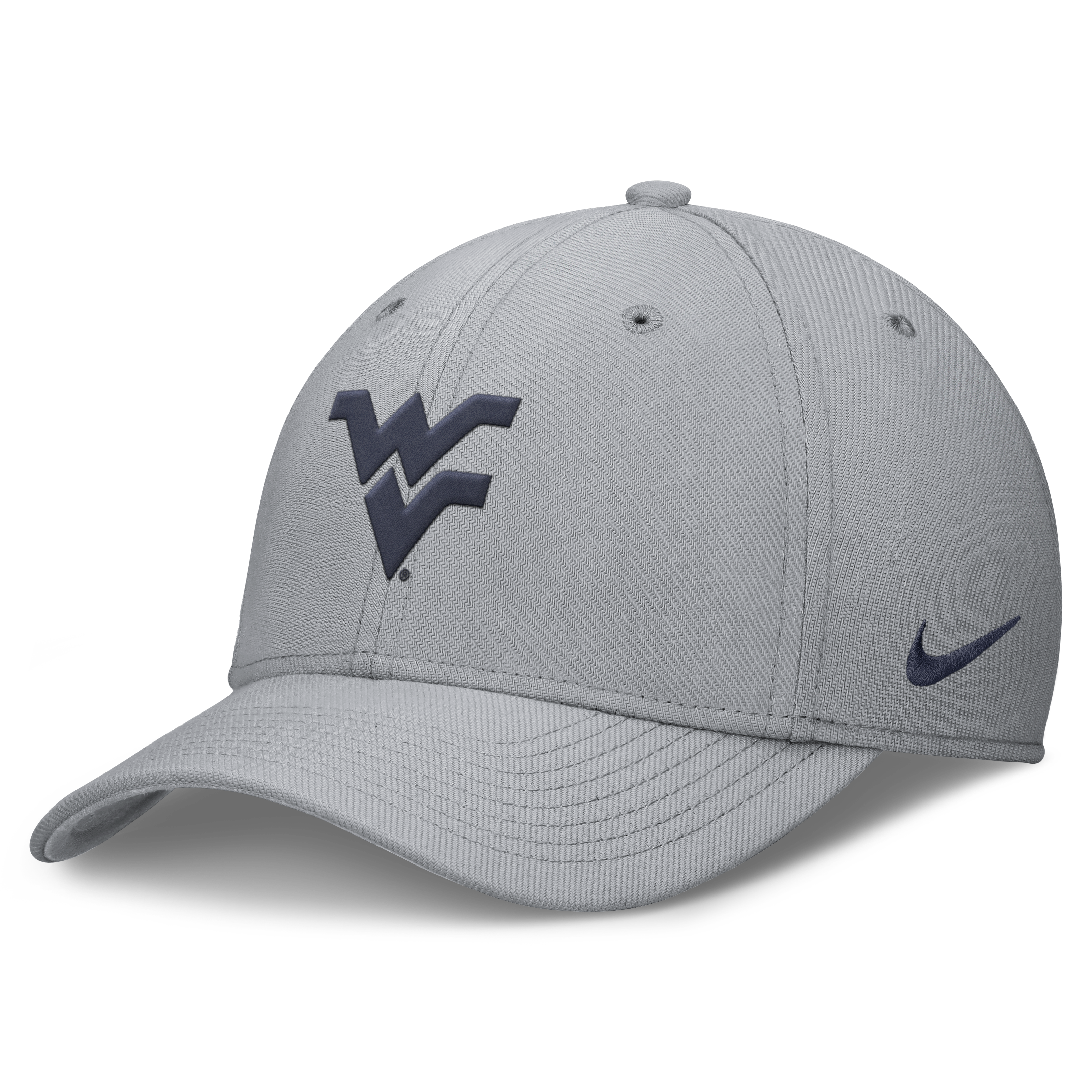 Men's Nike Navy West Virginia Mountaineers Rise SwooshFlex Dri-FIT Hat