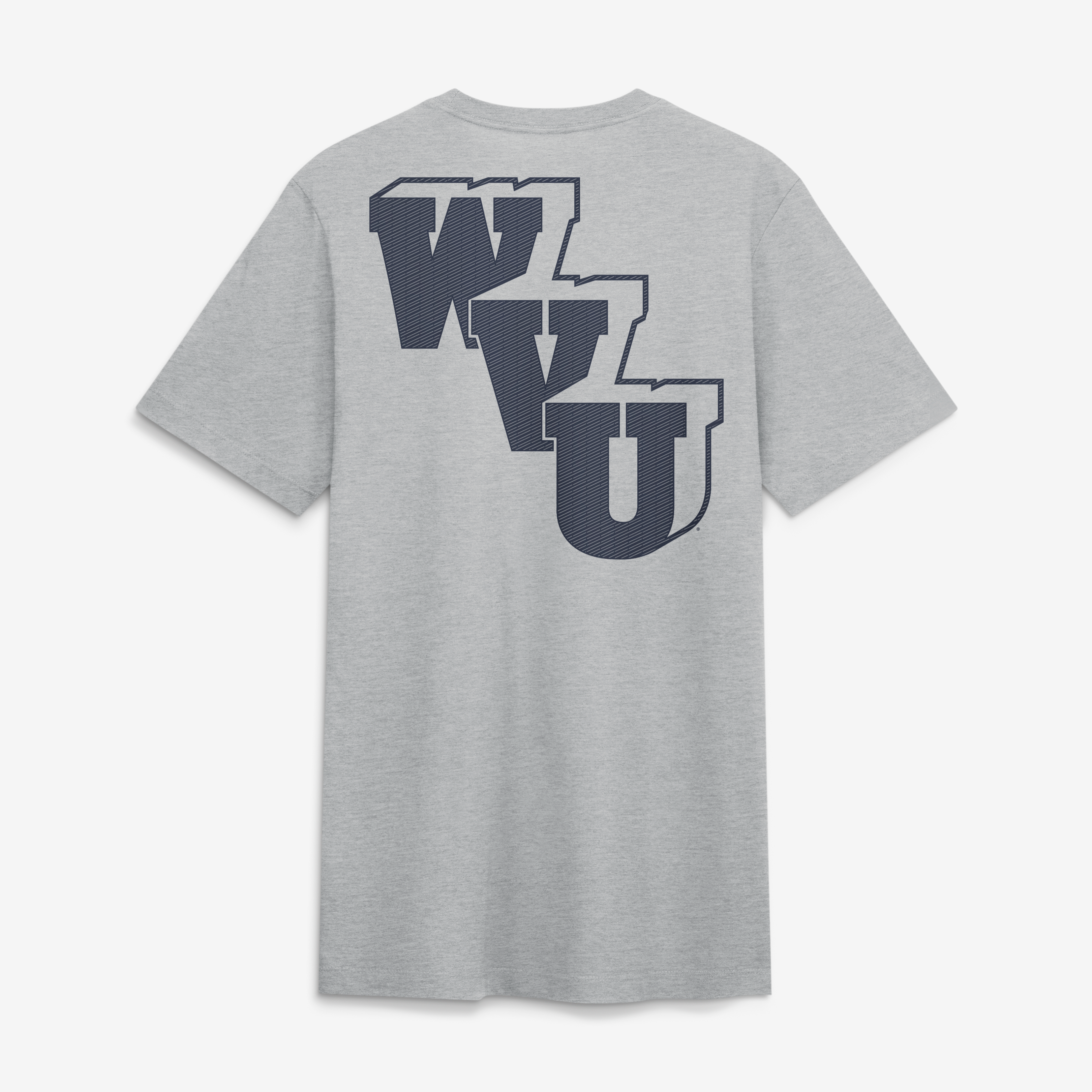 Men's Nike Heather Gray West Virginia Mountaineers Arch Wordmark Legacy Tri-Blend T-Shirt