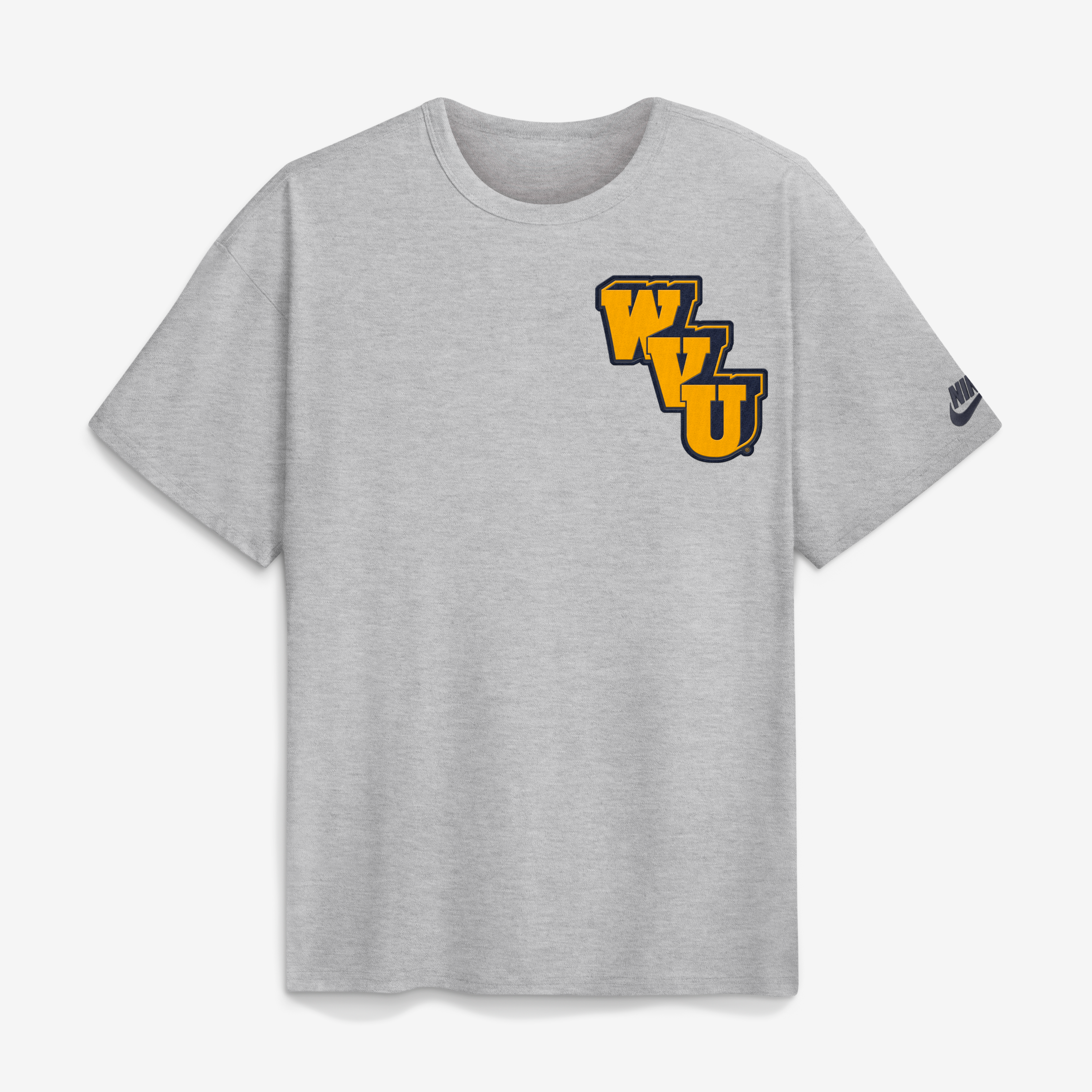 Men's Nike Heather Gray West Virginia Mountaineers Legacy Logo Max90 T-Shirt