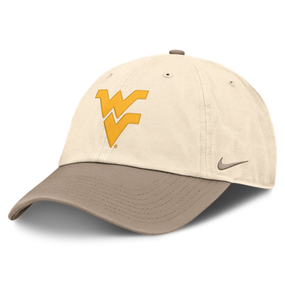 Casquette ajustable bicolore Nike West Virginia Mountaineers - Naturel/Kaki