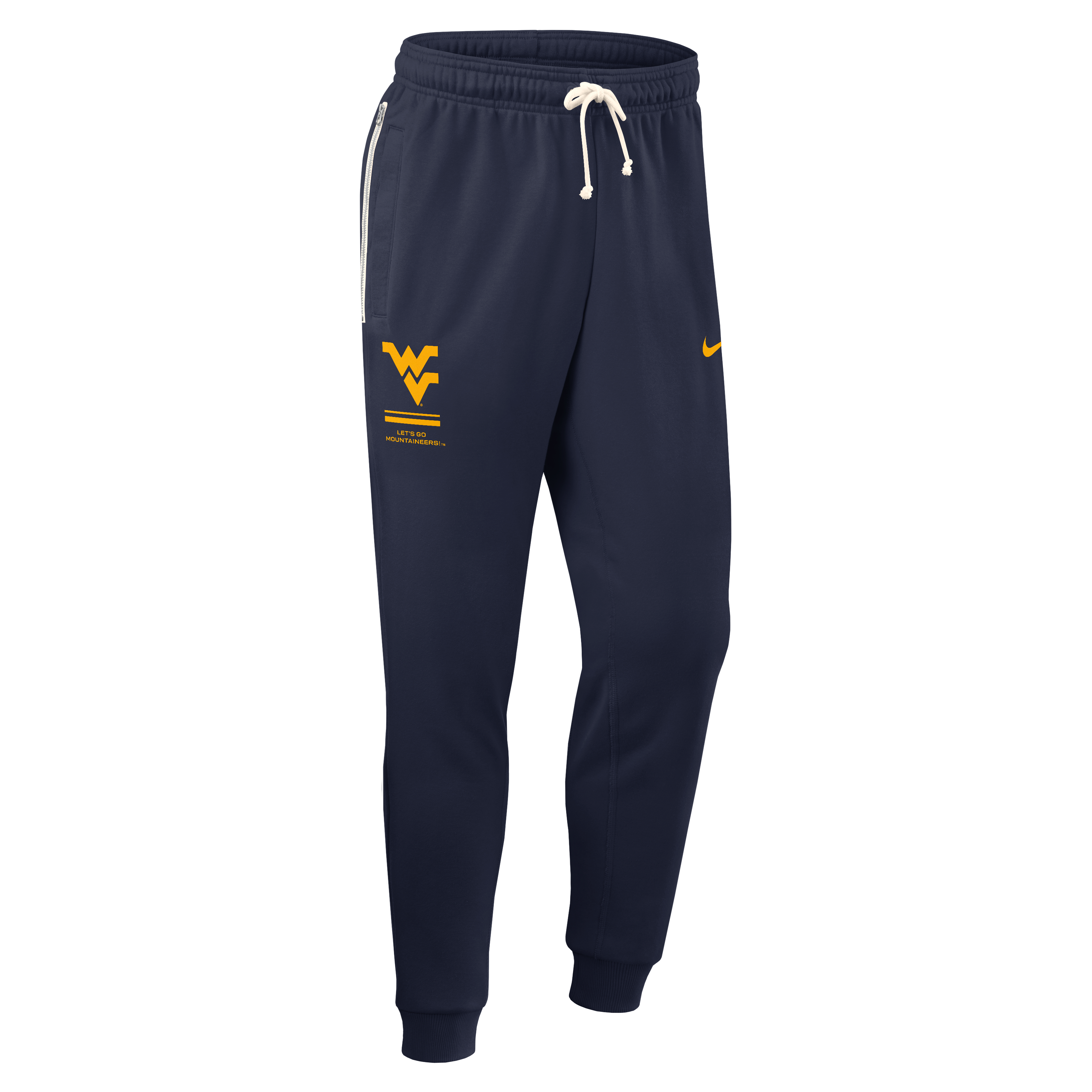 Men's Nike Navy West Virginia Mountaineers 2026 Sideline Standard Issue Dri-FIT Taper Pants