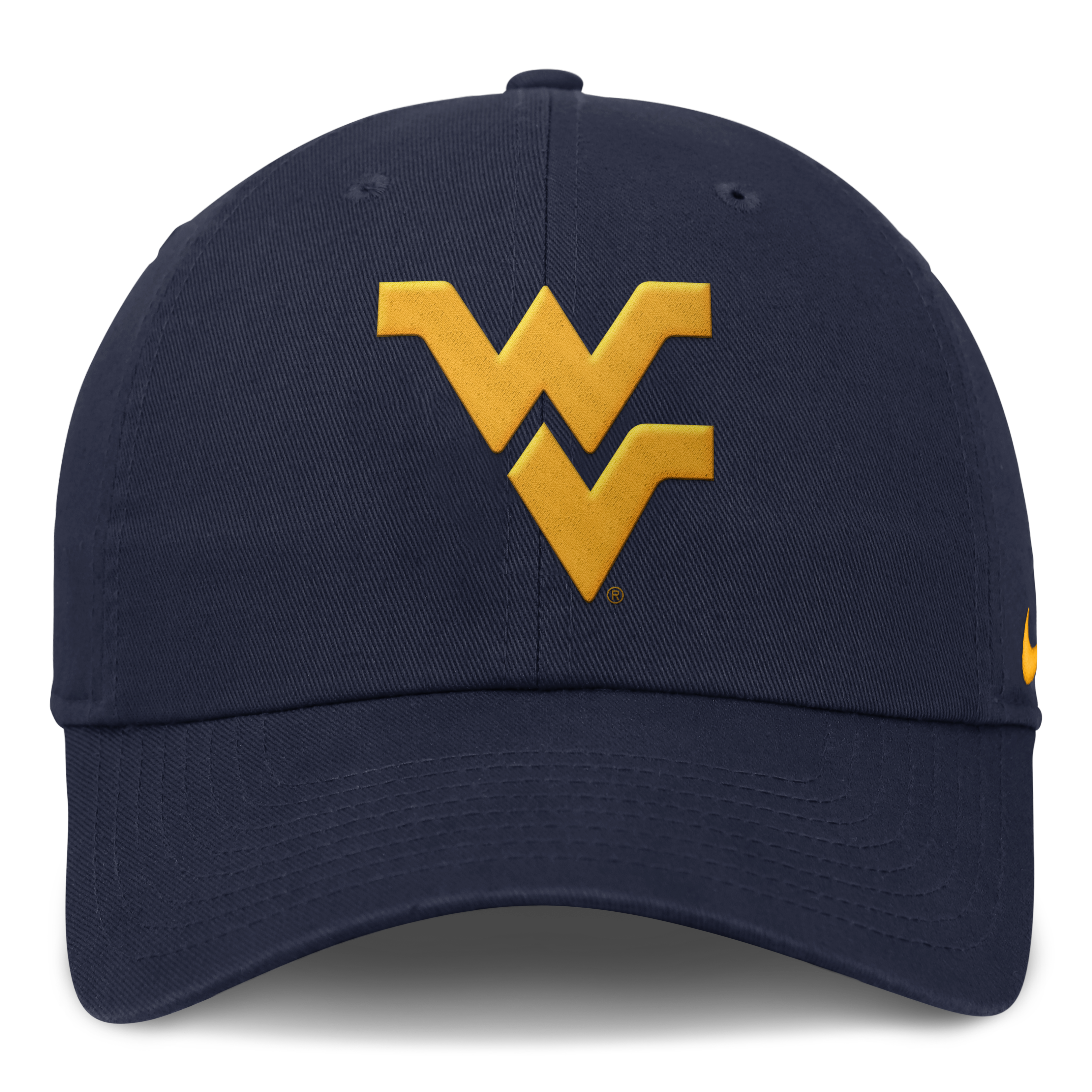 Casquette ajustable Nike bleu marine West Virginia Mountaineers Club Dri-FIT pour homme