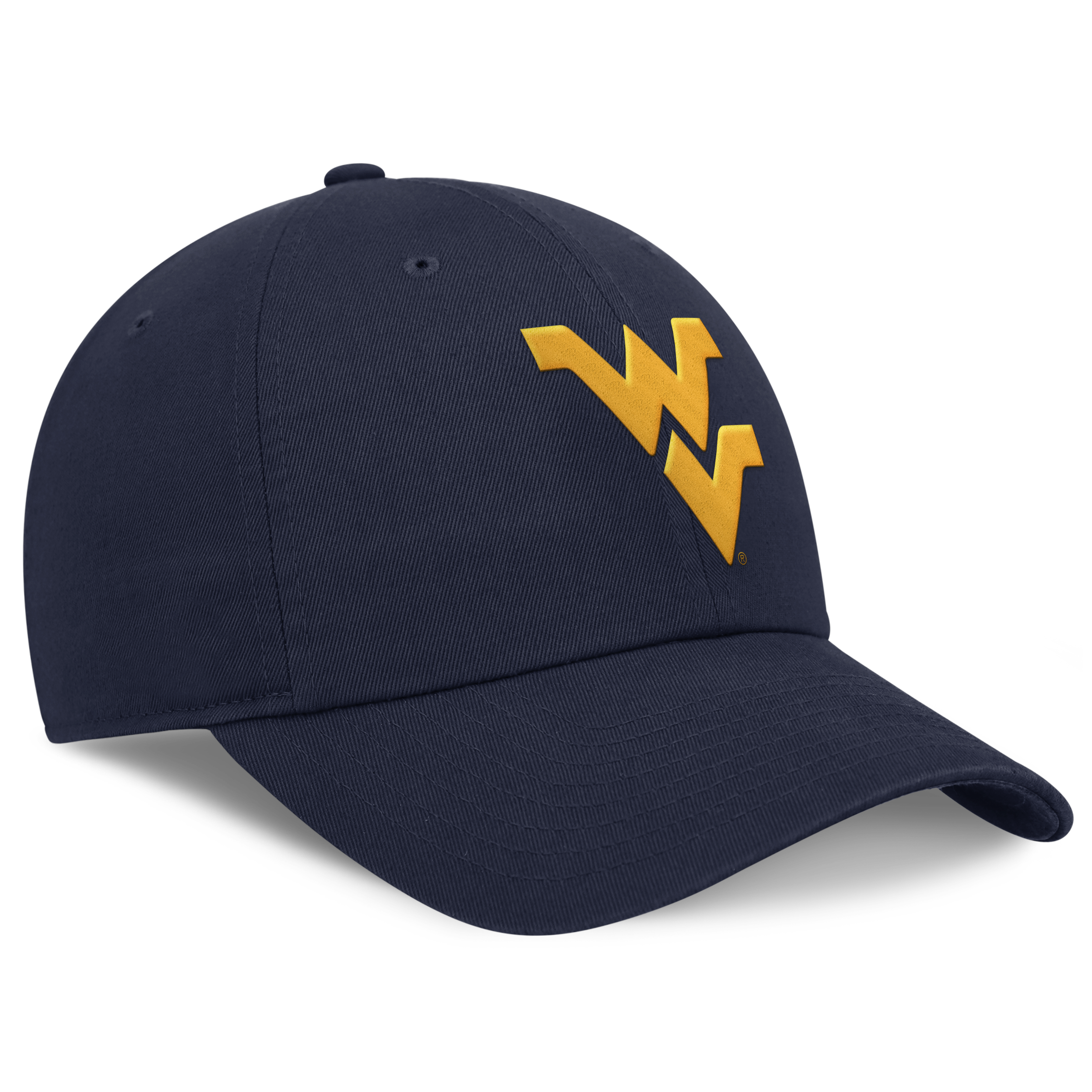 Casquette ajustable Nike bleu marine West Virginia Mountaineers Club Dri-FIT pour homme