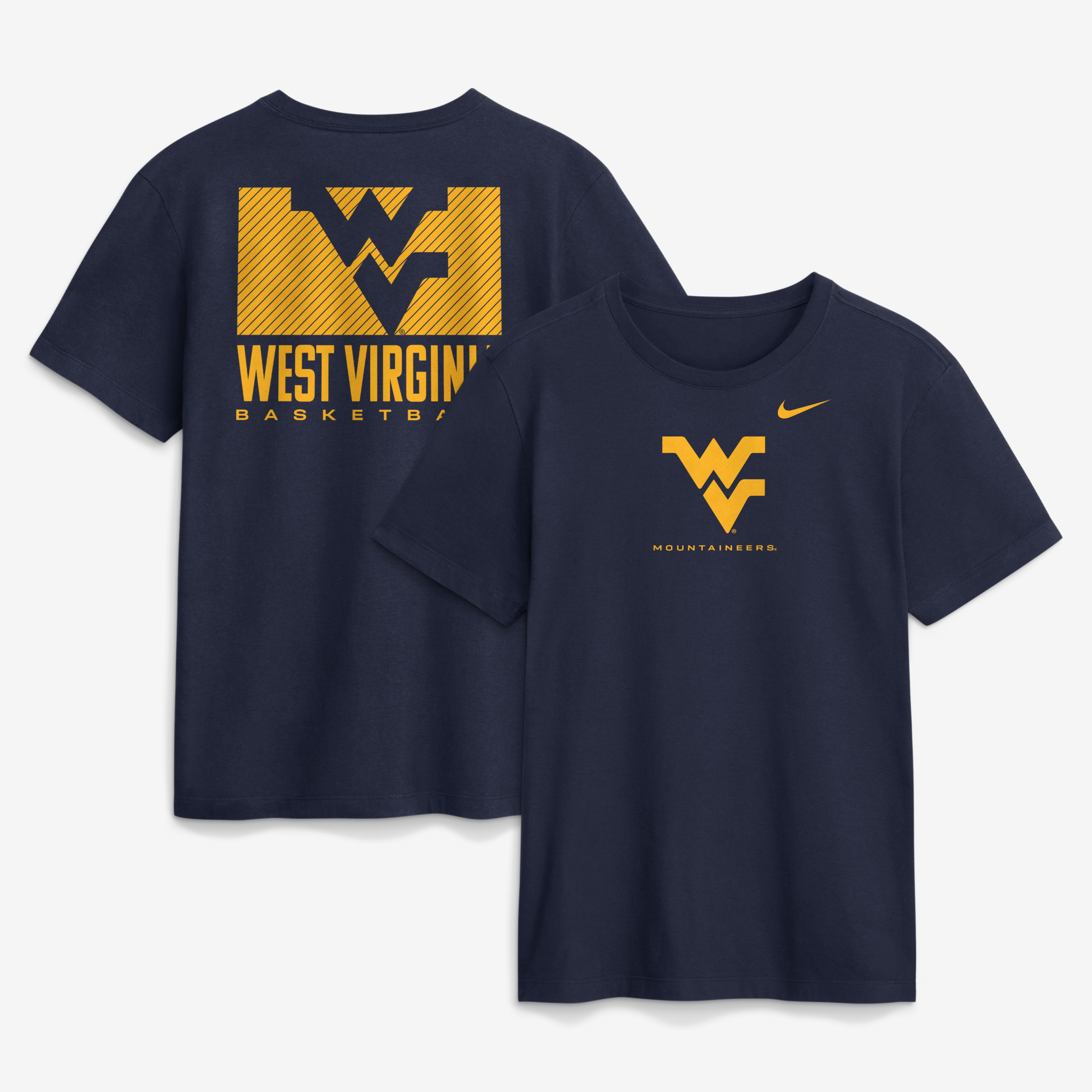 Men's Nike  Navy West Virginia Mountaineers Courtside Dri-FIT T-Shirt