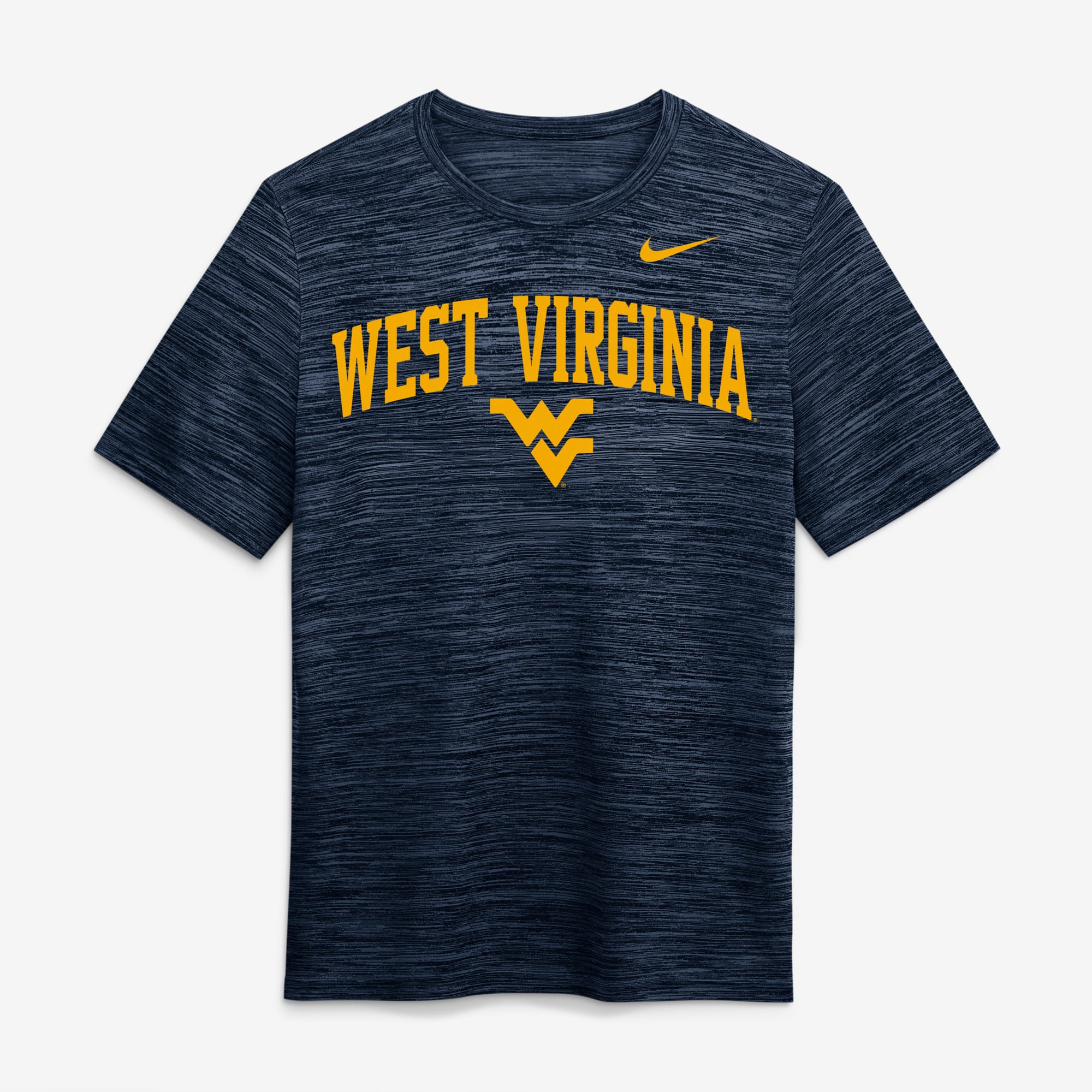 Men's Nike  Navy West Virginia Mountaineers Primetime Arch Logo Velocity Dri-FIT T-Shirt