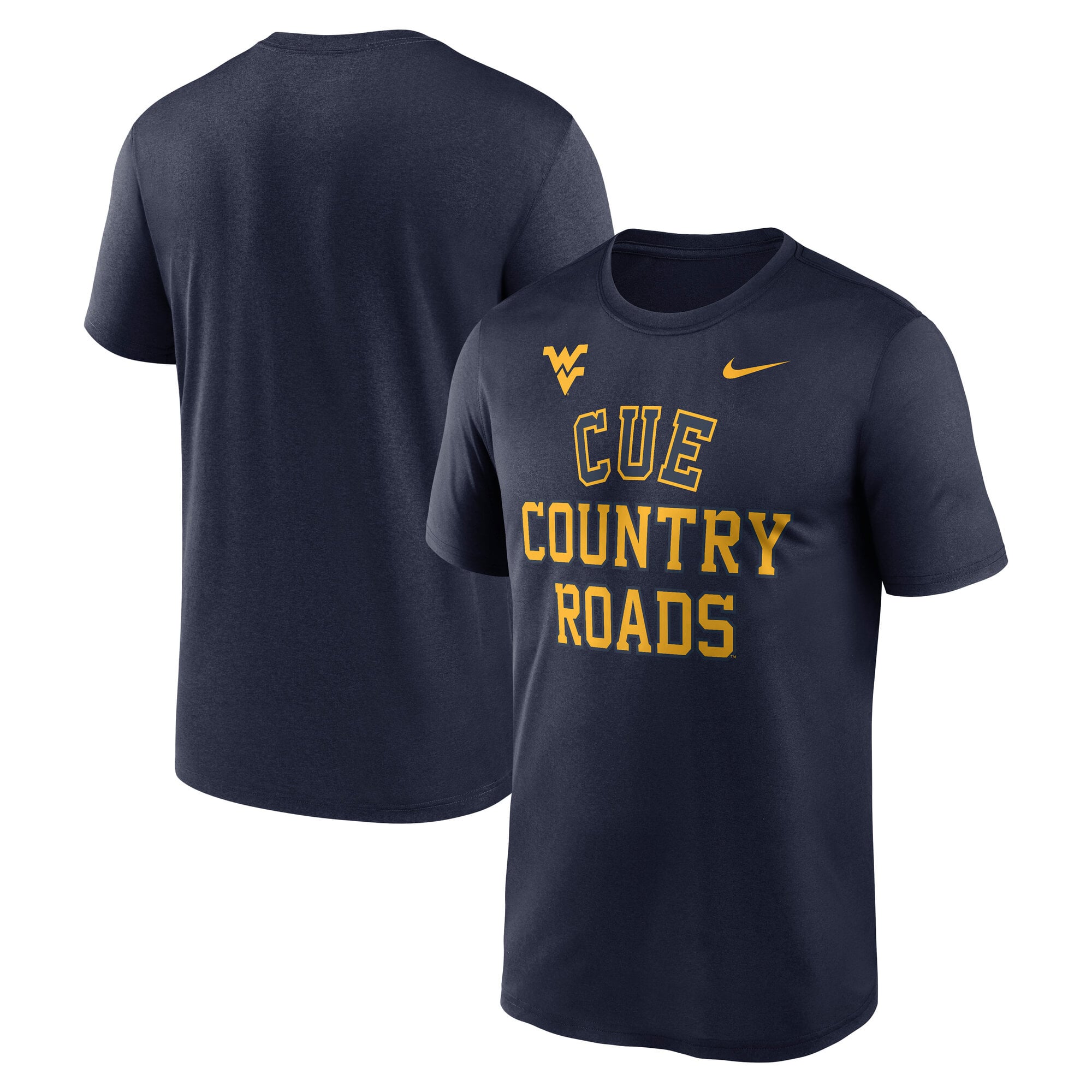 Men's Nike Navy West Virginia Mountaineers Primetime Arch Mantra Legend Dri-FIT T-Shirt