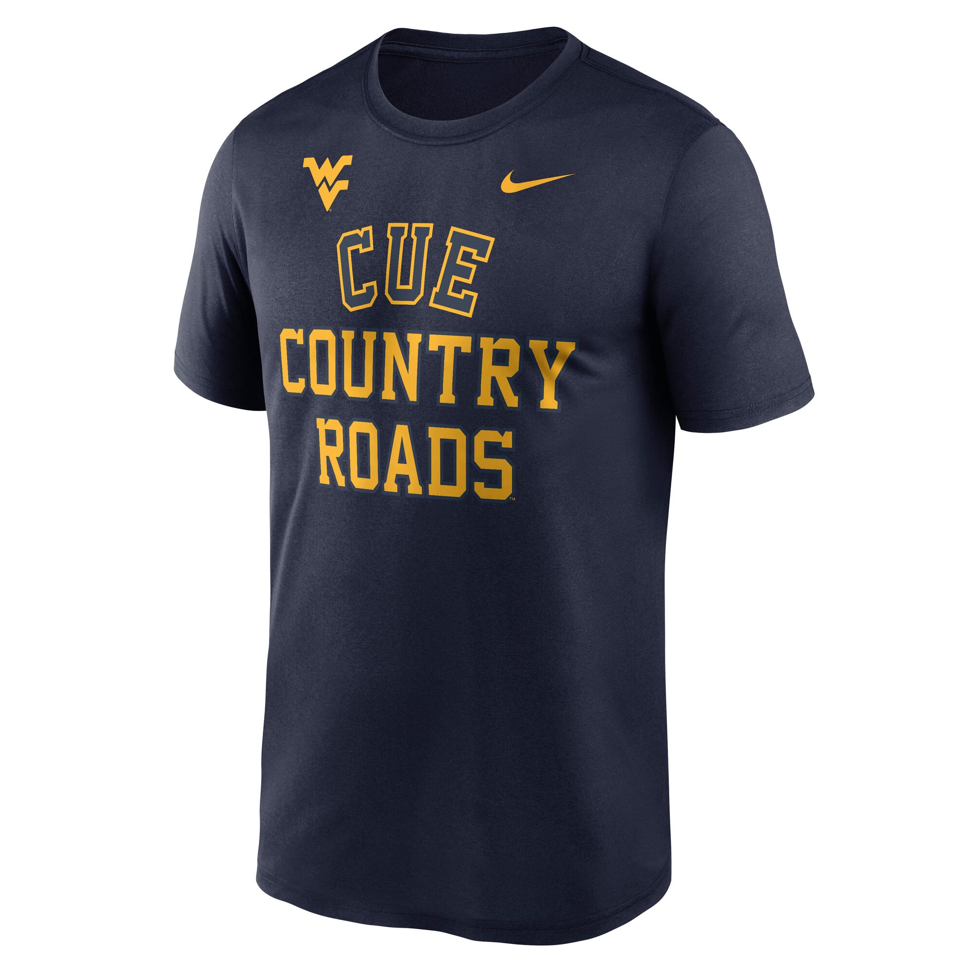 Men's Nike Navy West Virginia Mountaineers Primetime Arch Mantra Legend Dri-FIT T-Shirt
