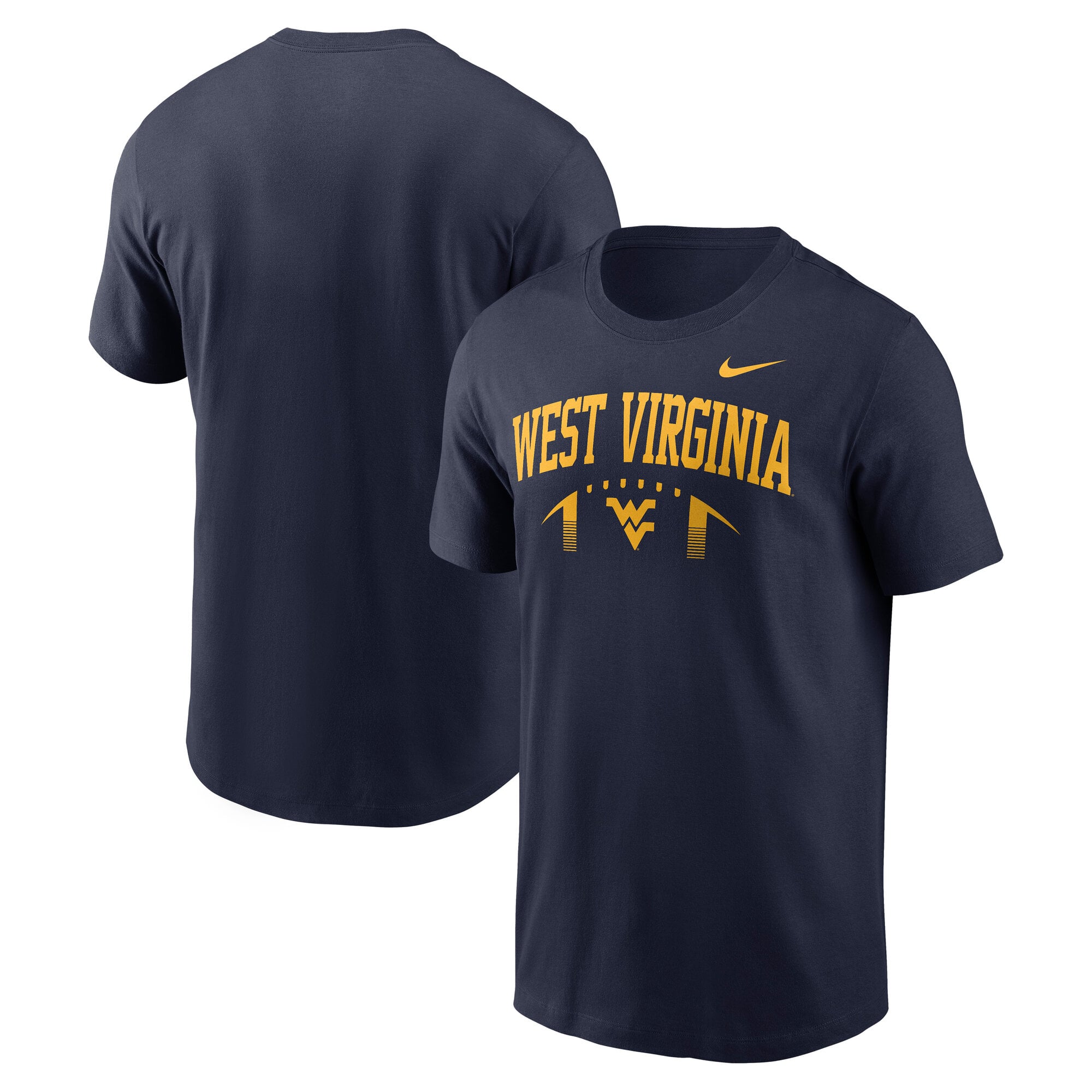 Men's Nike  Navy West Virginia Mountaineers Primetime Football Icon T-Shirt