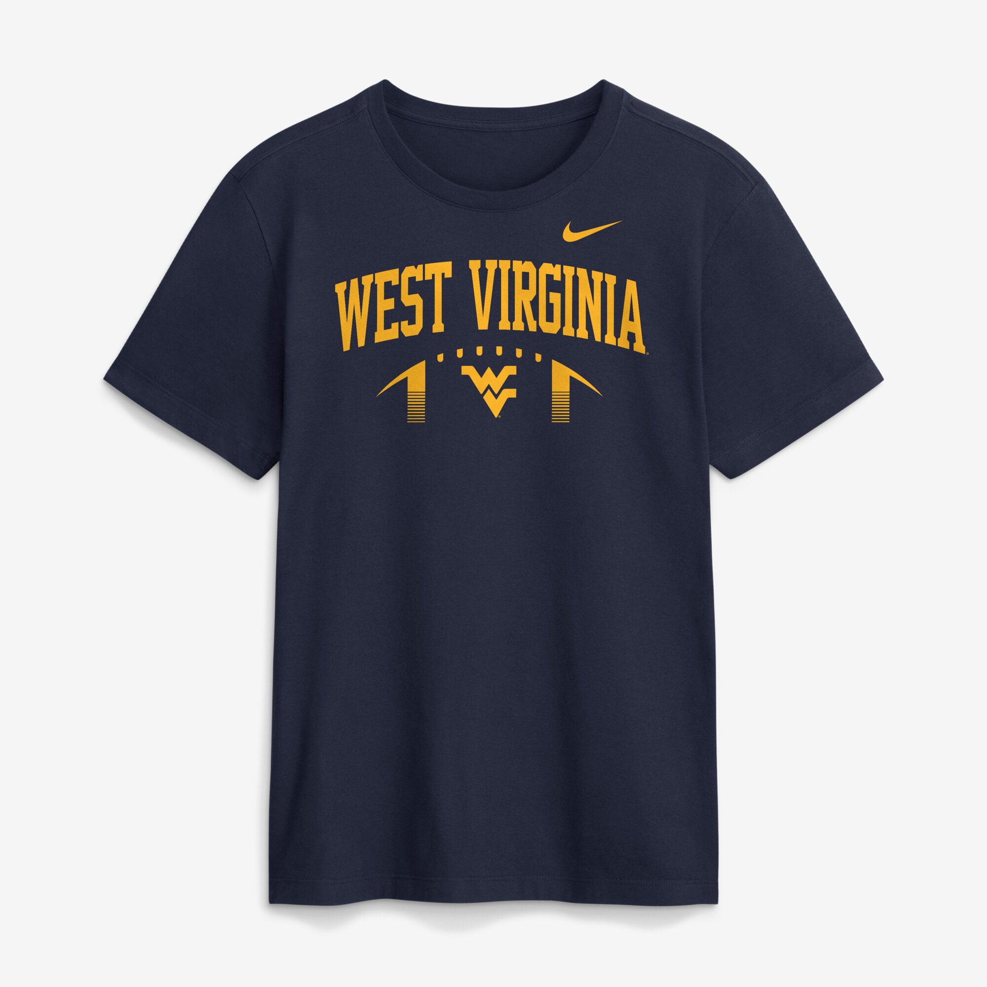 Men's Nike  Navy West Virginia Mountaineers Primetime Football Icon T-Shirt