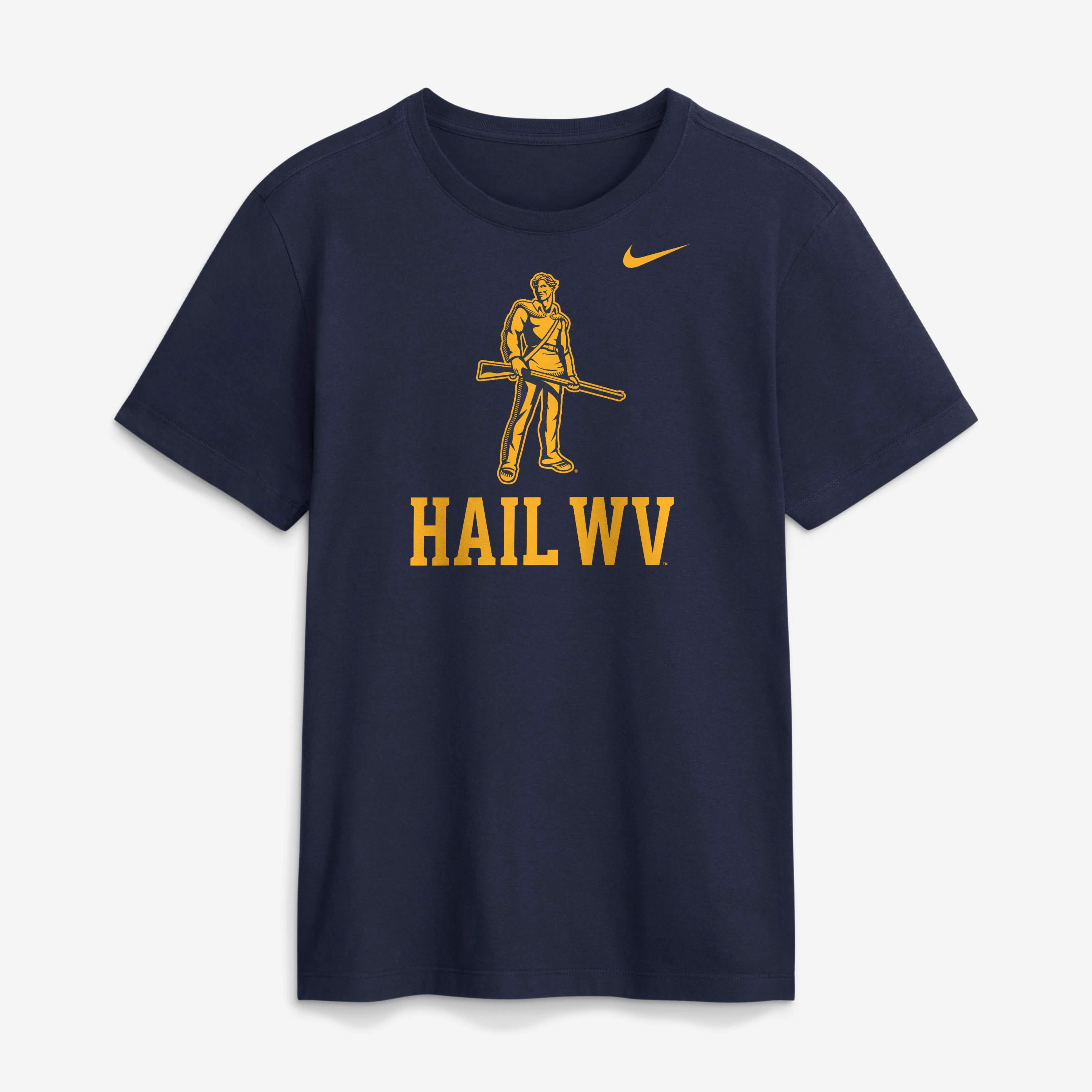 Men's Nike  Navy West Virginia Mountaineers Primetime Logo Mantra T-Shirt